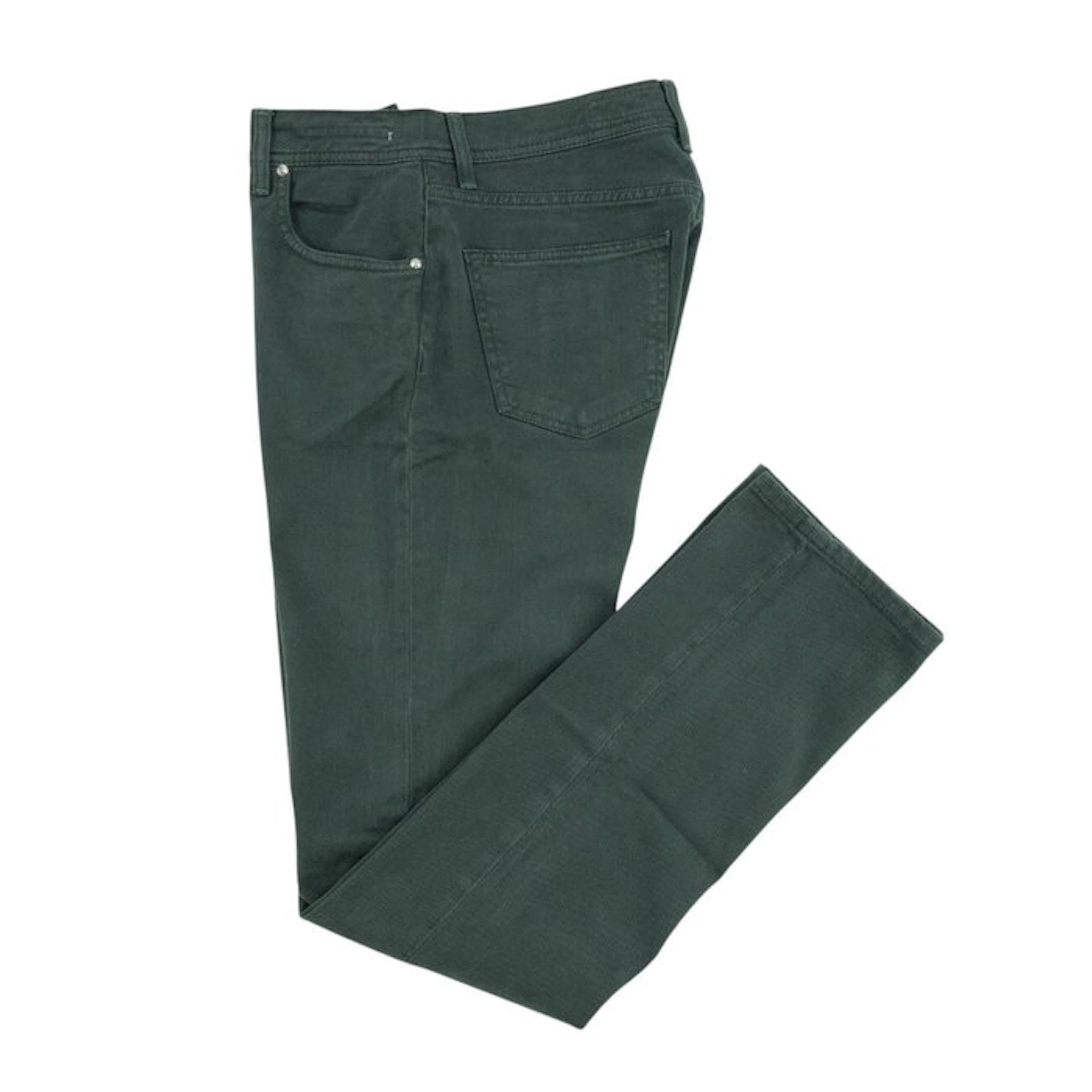 LUIGI BORRELLI NAPOLI - 49 IT - Forest Green Denim Jeans...