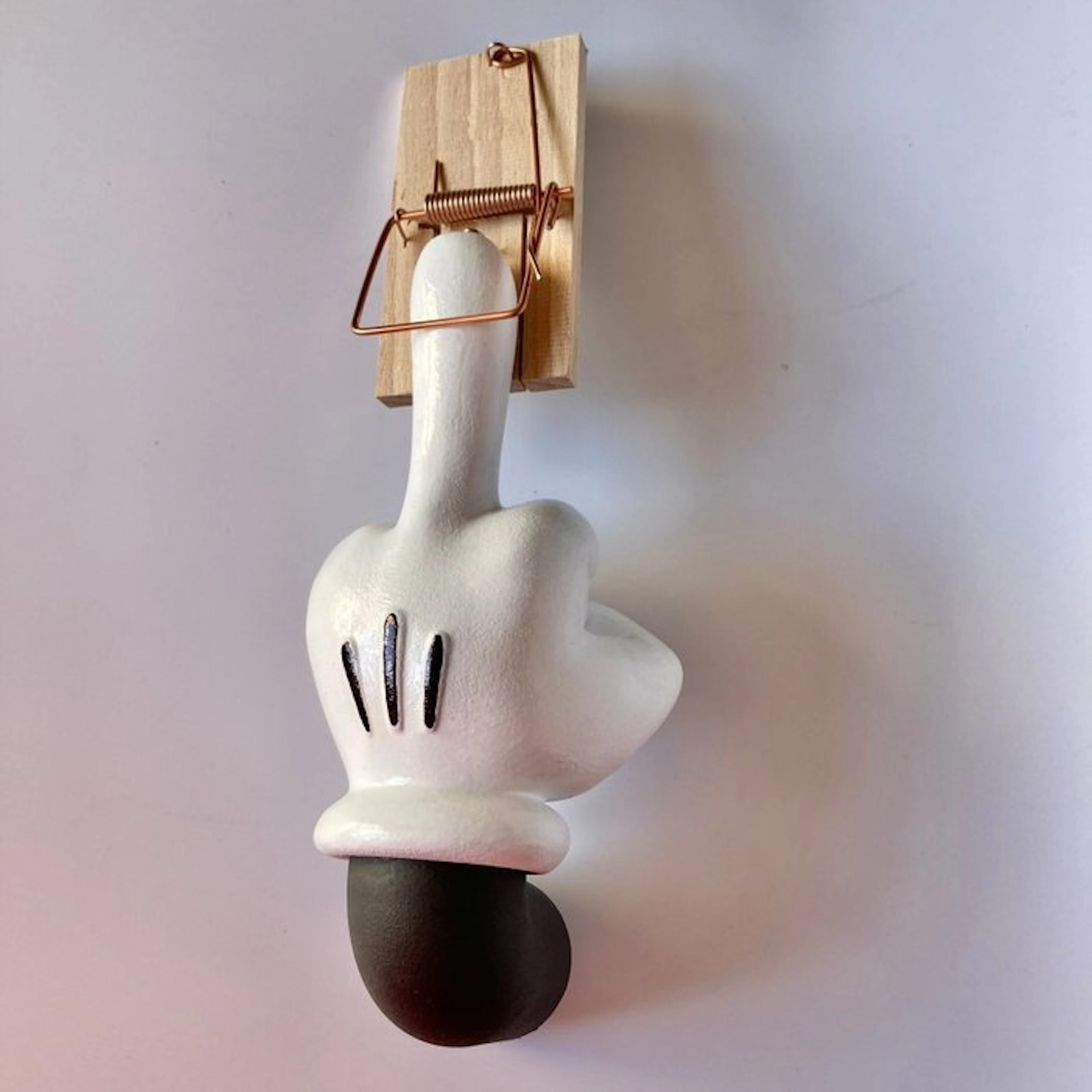 Popik - F... trap!!! Wall sculpture