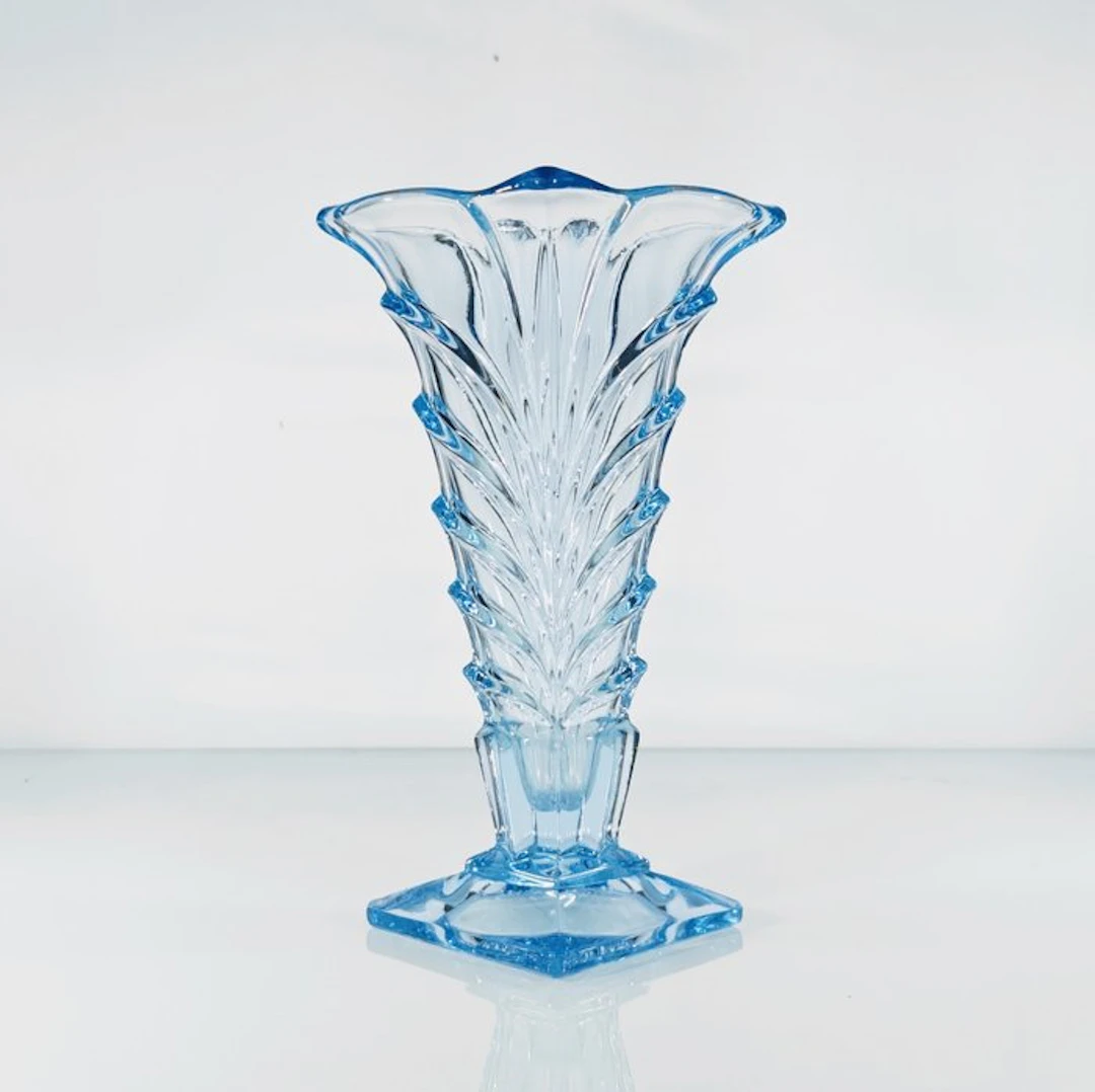 Hermanova Hut - Eduard Stölzle - Vase - No. 18662 - blue