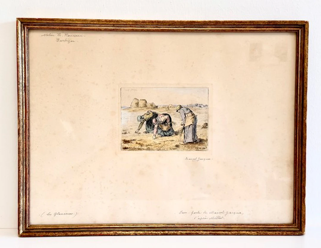Jean François Millet (1814-1875) - « Des Glaneuses » - after, by Marcel Jacque.
