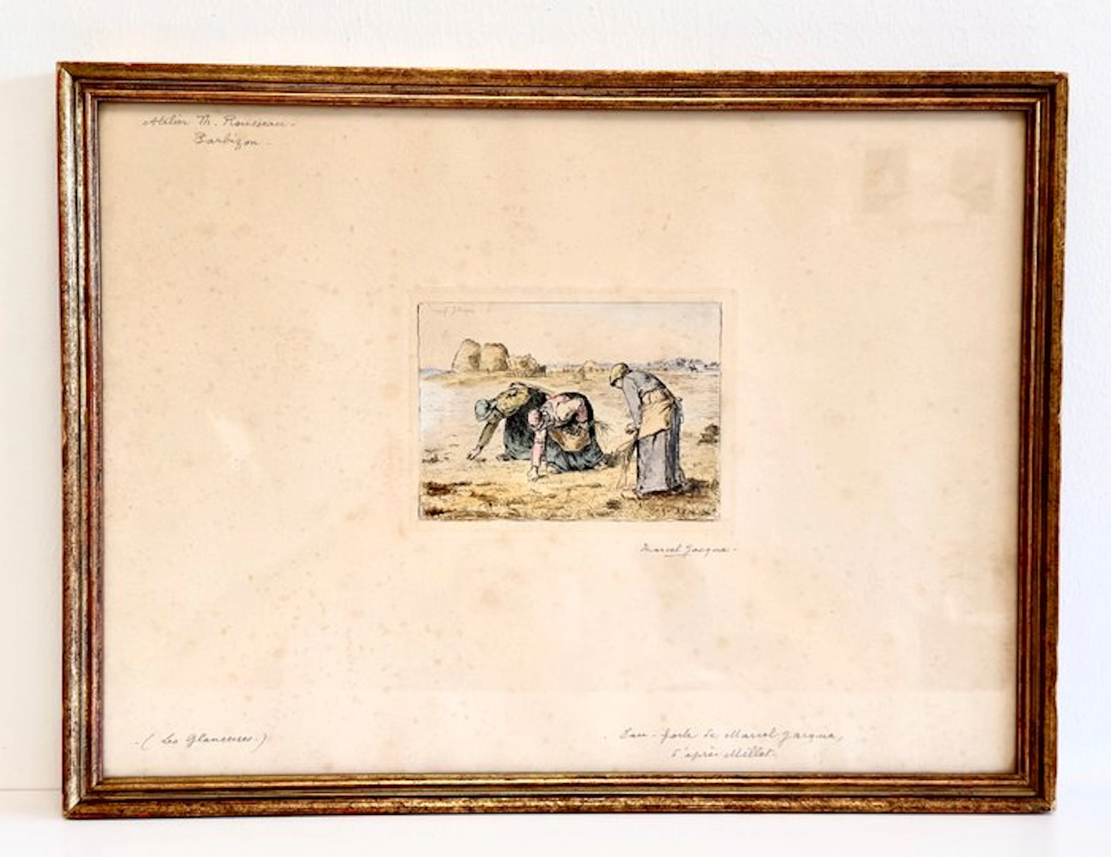 Jean François Millet (1814-1875) - « Des Glaneuses » - after, by Marcel Jacque.