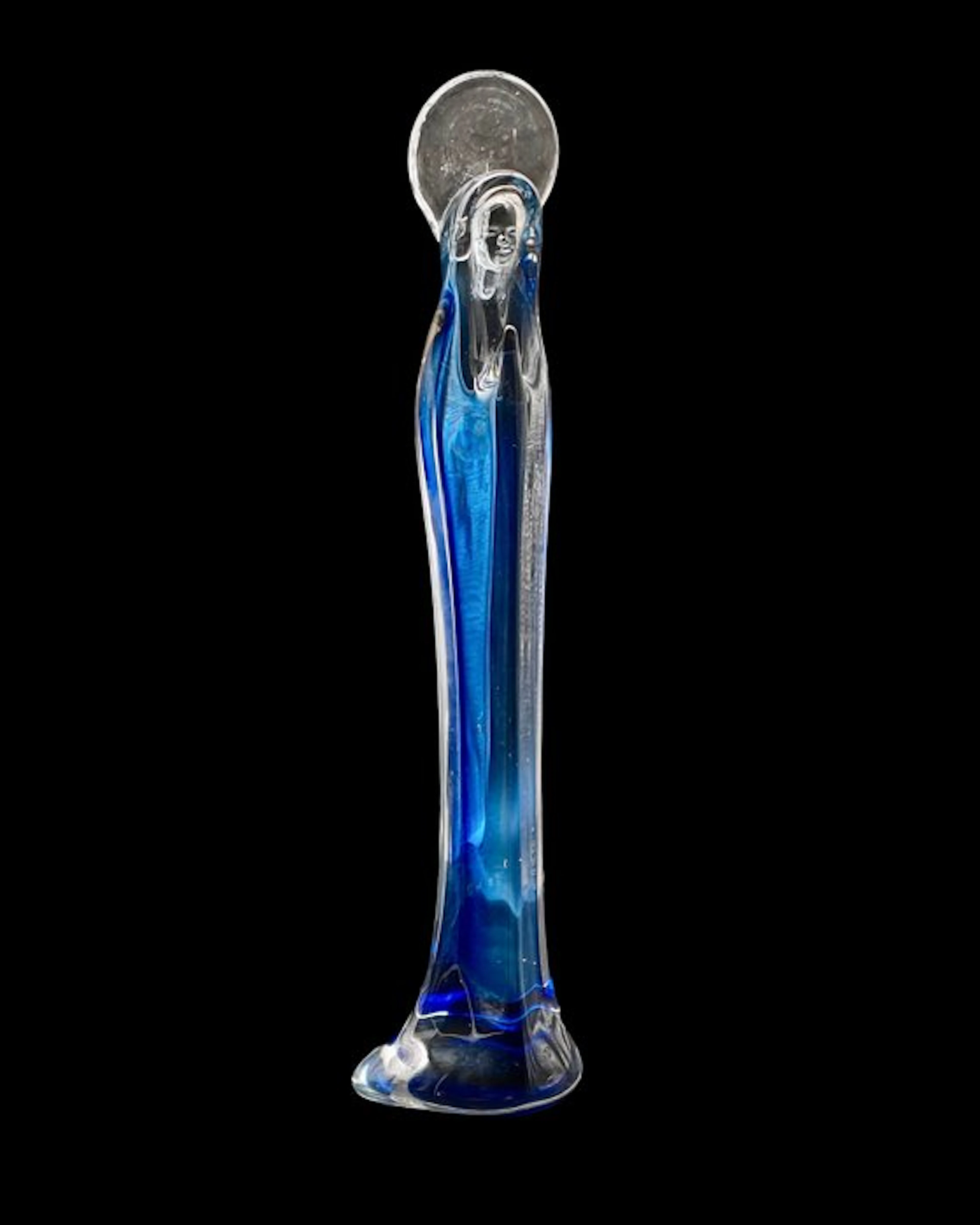 Statuette, Madonna - 33 cm - Murano glass - 1955