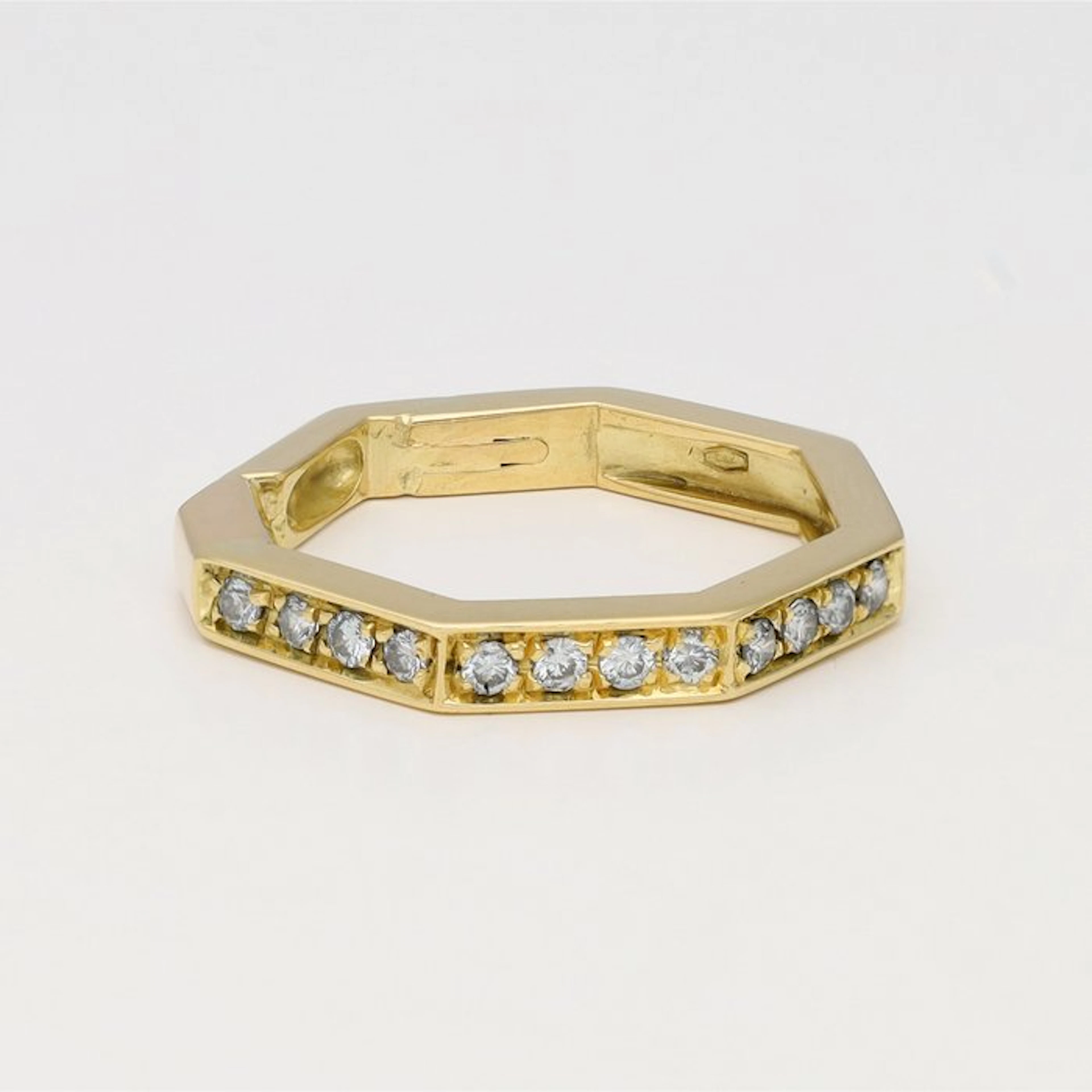 Ring - 18 kt. Yellow gold Diamond (Natural)