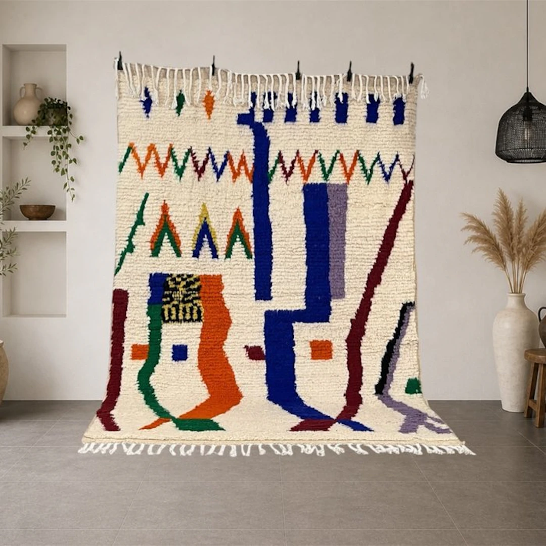 Berber, Contemporary Azilal rug – Vibrant colors - Carpet - 246 cm - 163 cm
