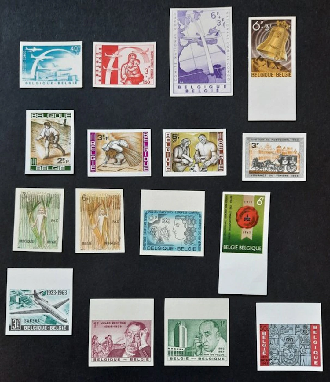 Belgium 1960/1963 - Belgian selection untouched.