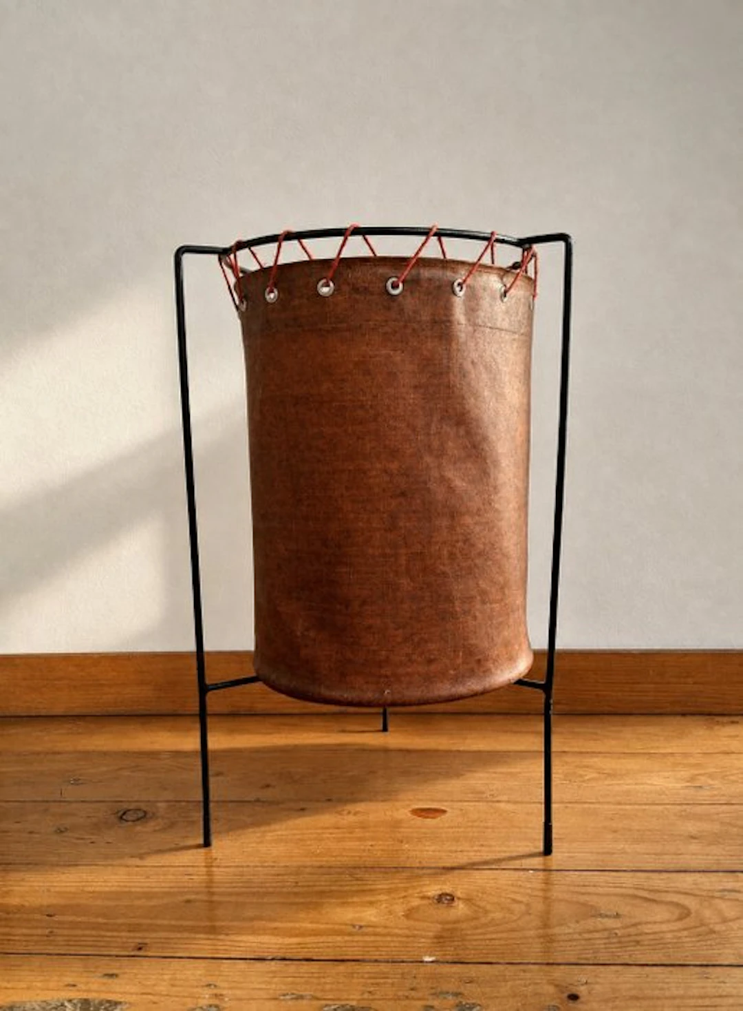 Storage trunk - Iron, Canvas - Mid Century