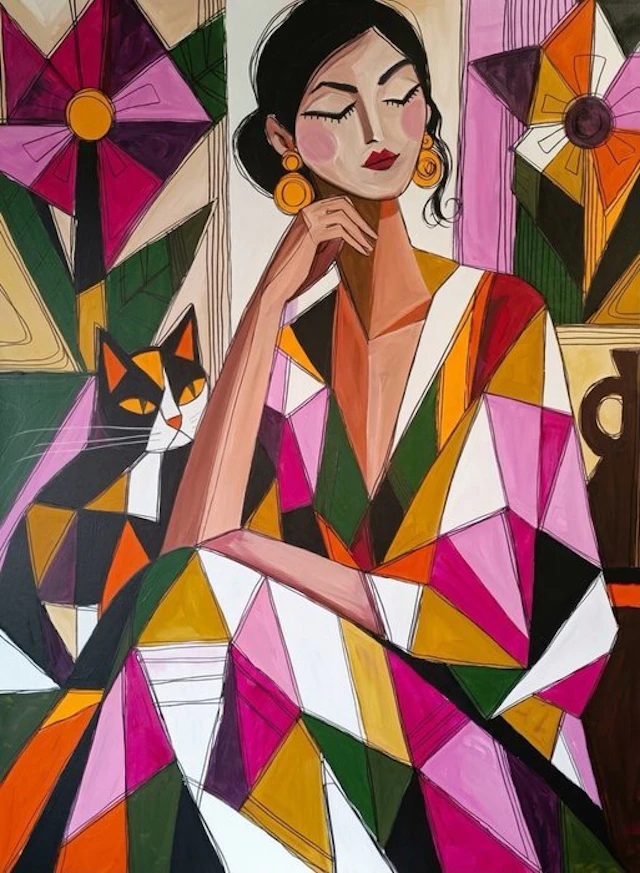 Kiri Aguilera (1982) - XL - Meditación en Rosa y Ocre