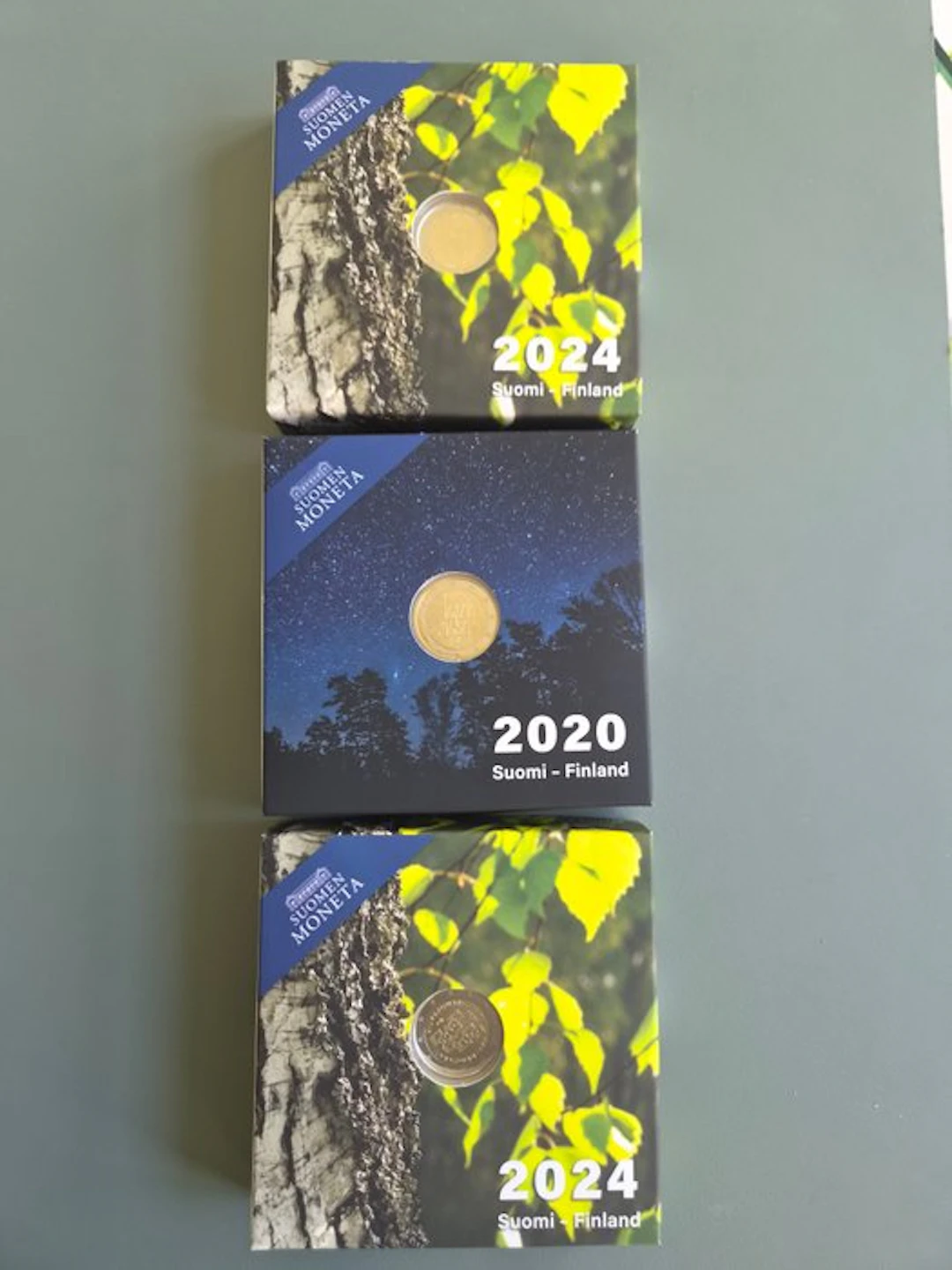 Finland. 2 Euro 2020/2024 (3 monnaies) Proof (No reserve price)