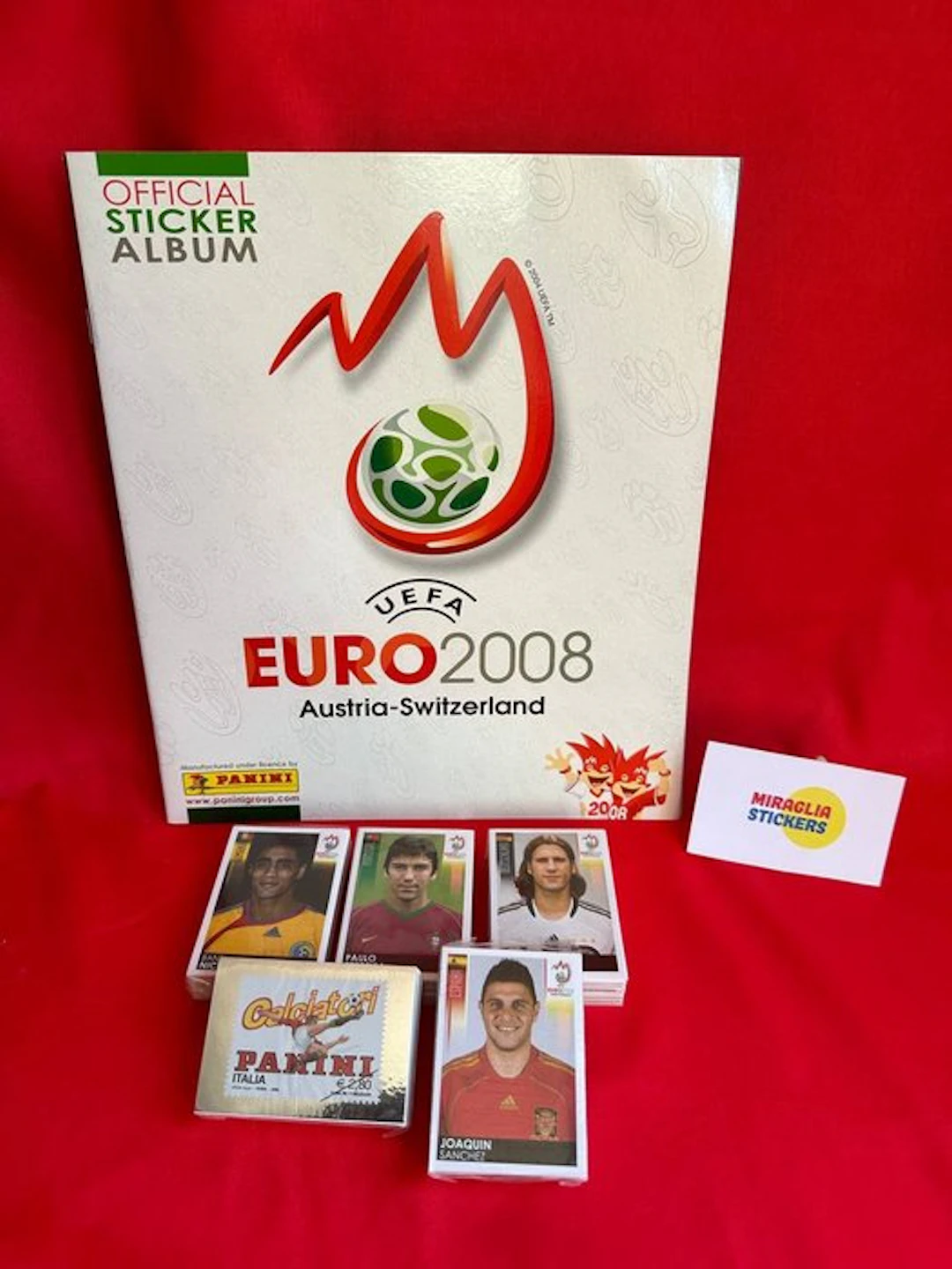 EURO 2008 Panini Empty album + complete loose sticker set - Excellent (EX)