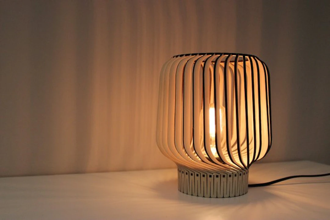 Lamp (2) - Rille - Wood - Limited edition 18-19/100