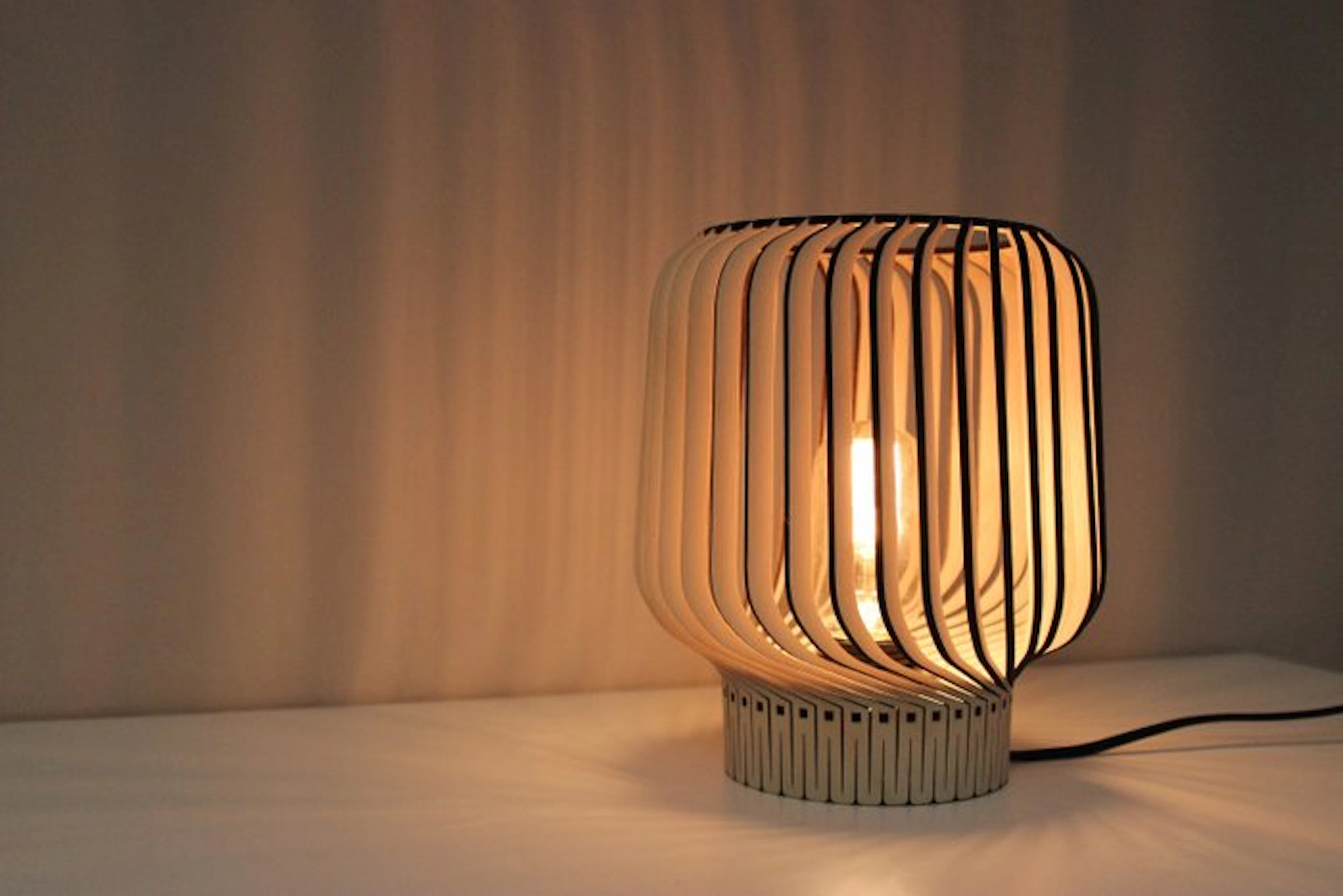 Lamp (2) - Rille - Wood - Limited edition 18-19/100