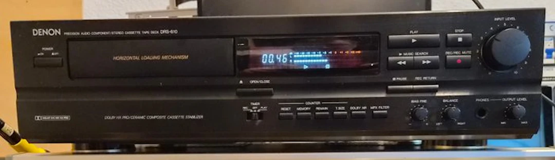 Denon - DRS-610 incl. Dolby B/C/HX-Pro Audio-cassette deck