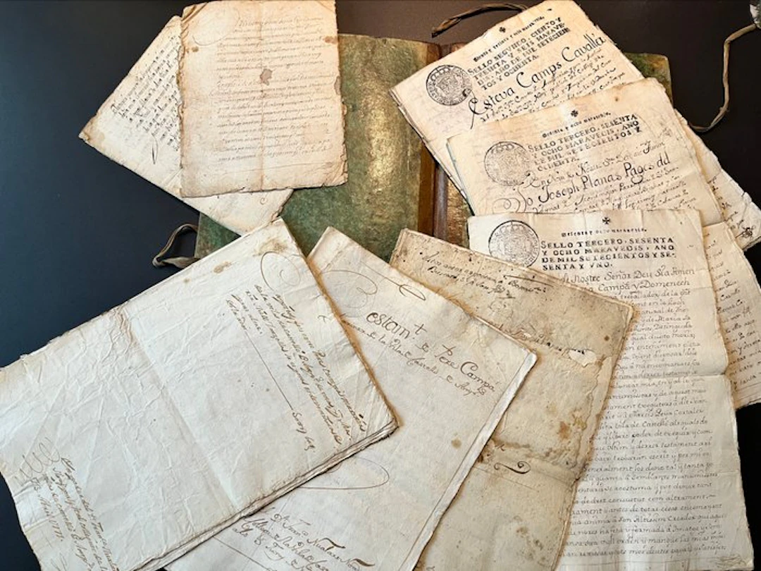 Espagne - Catalogne – 8 manuscrits notariés du XVIIIe...