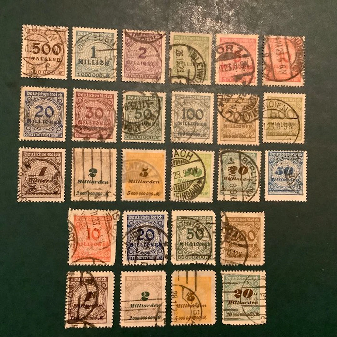 German Empire 1923 - Rosette pattern