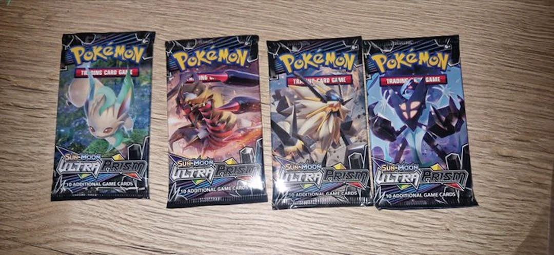 Pokémon - 4 Booster pack - Sun&Moon Ultra Prism Artset...