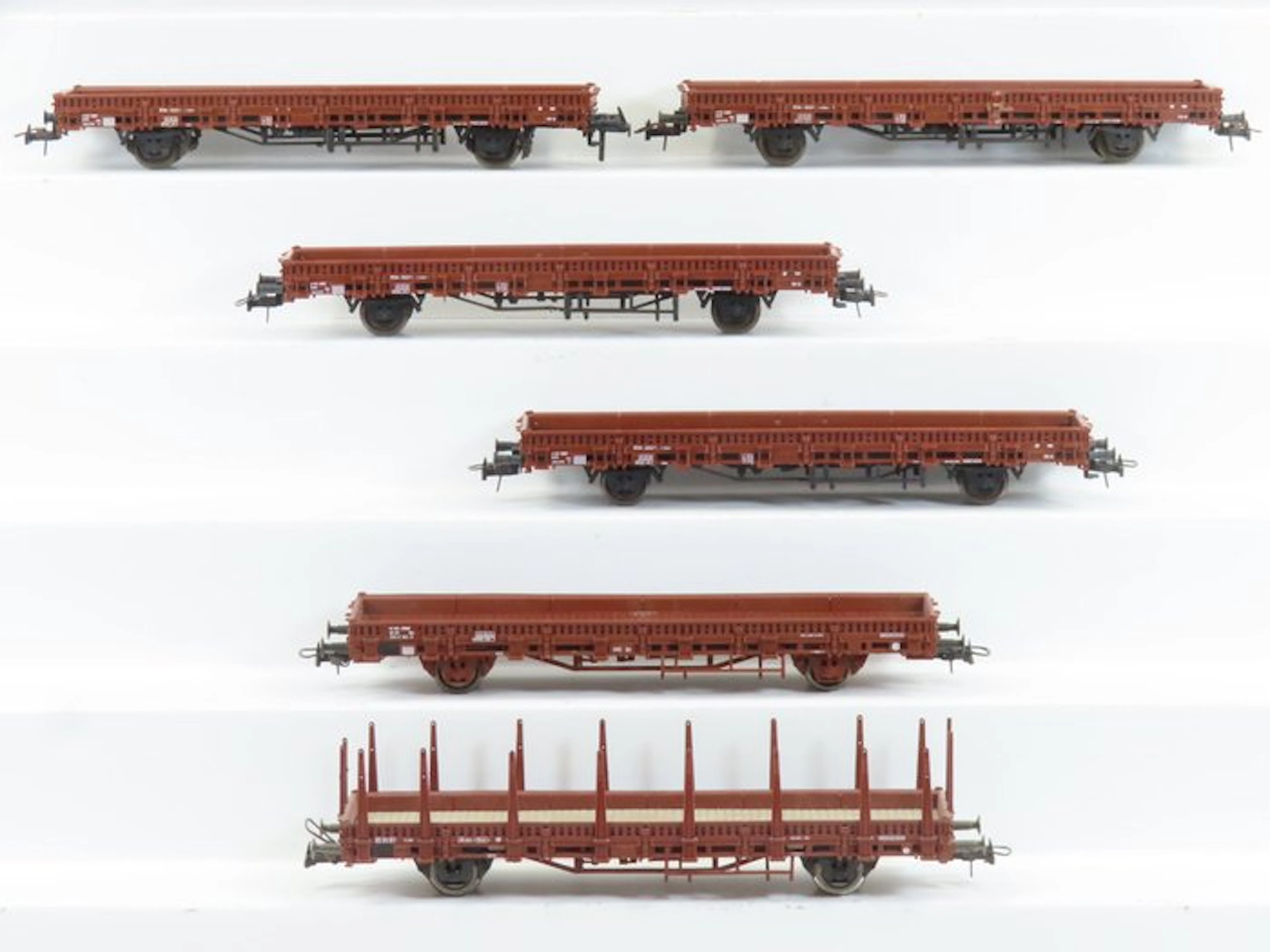 Roco H0 - 4378C/ - Model train freight carriage (6) - 6x...