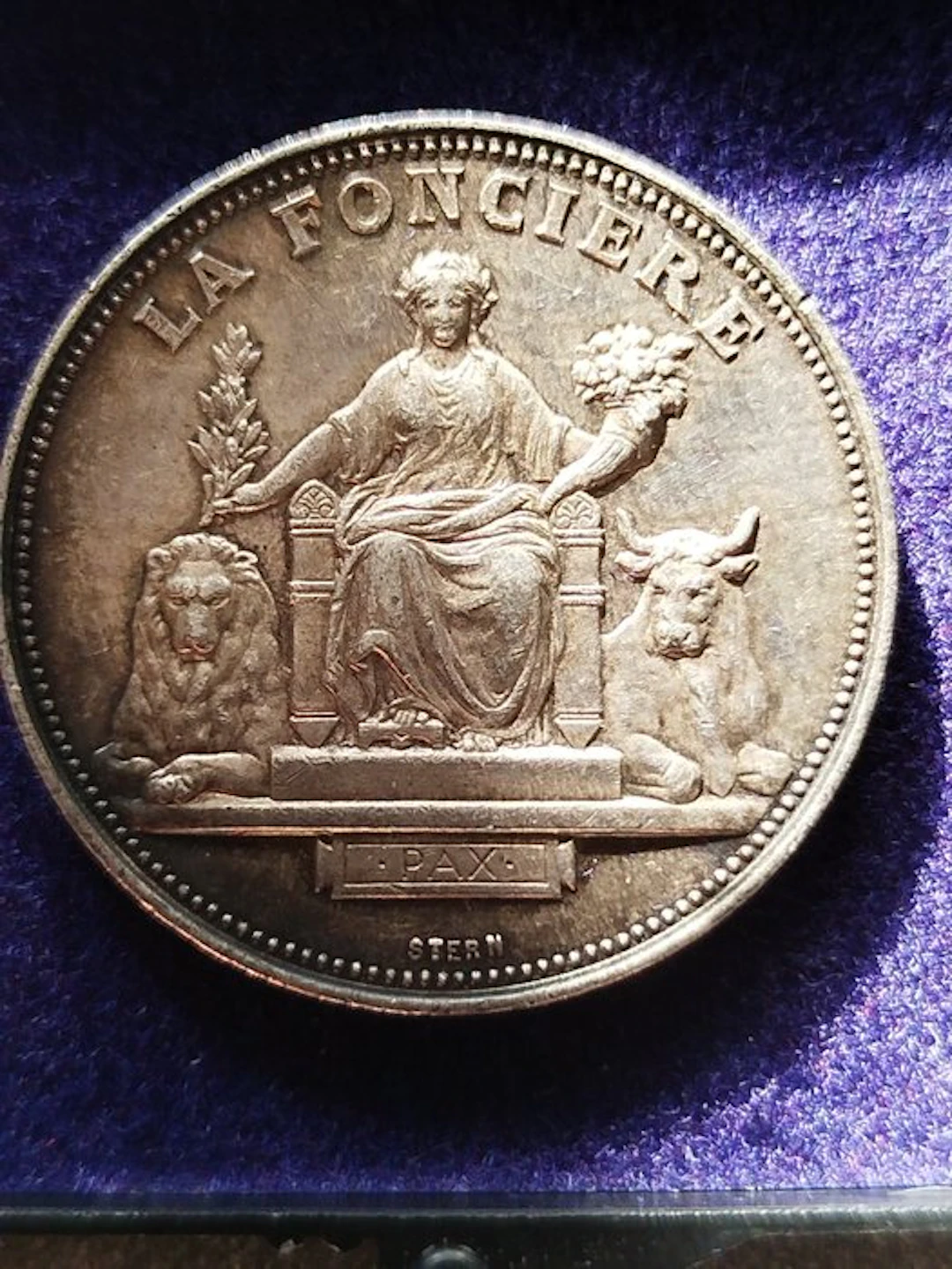 France. Médaille en argent "La Foncière