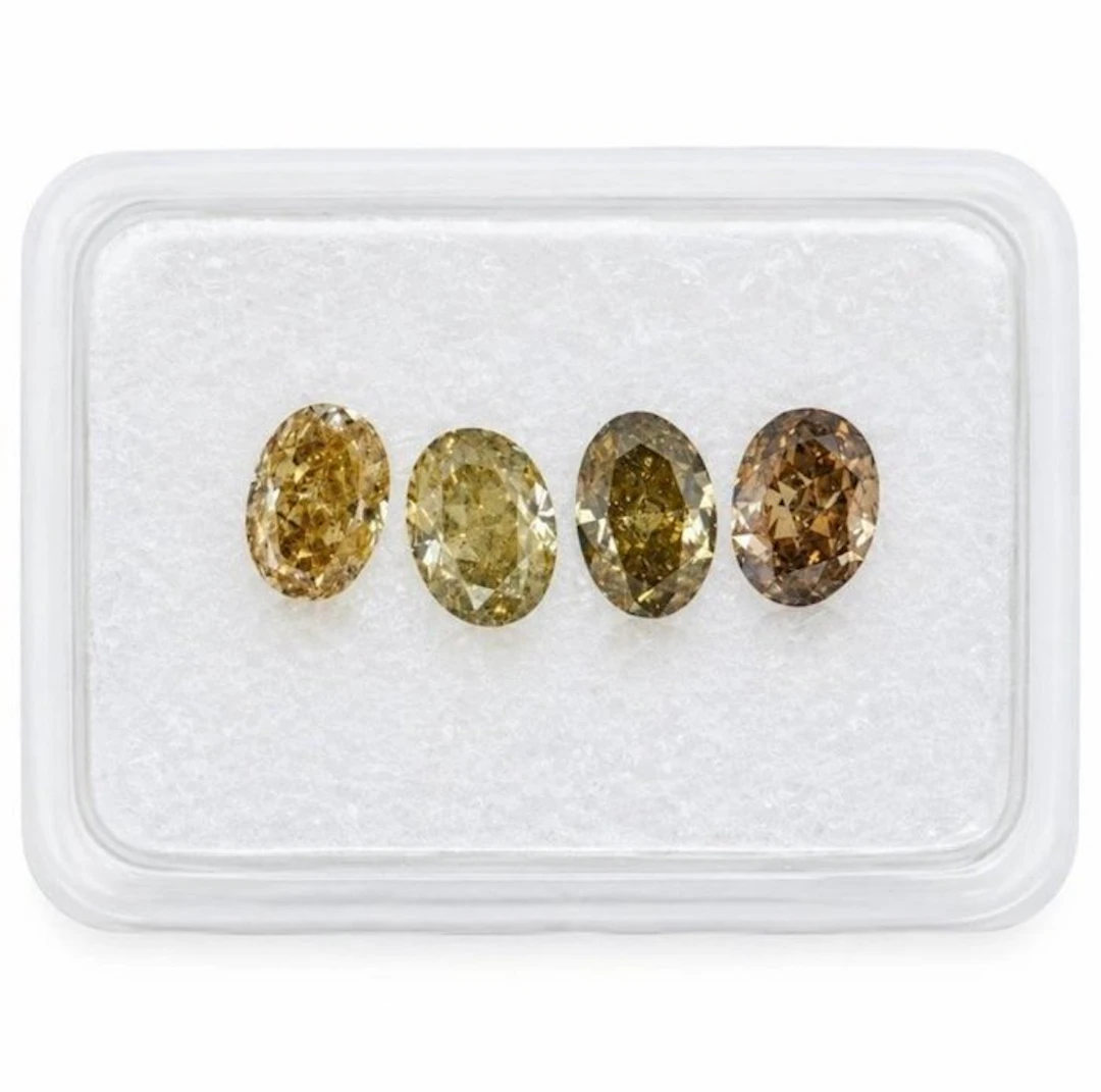 No reserve price - 4 pcs Diamond (Natural) - 0.83 ct - Oval - I1