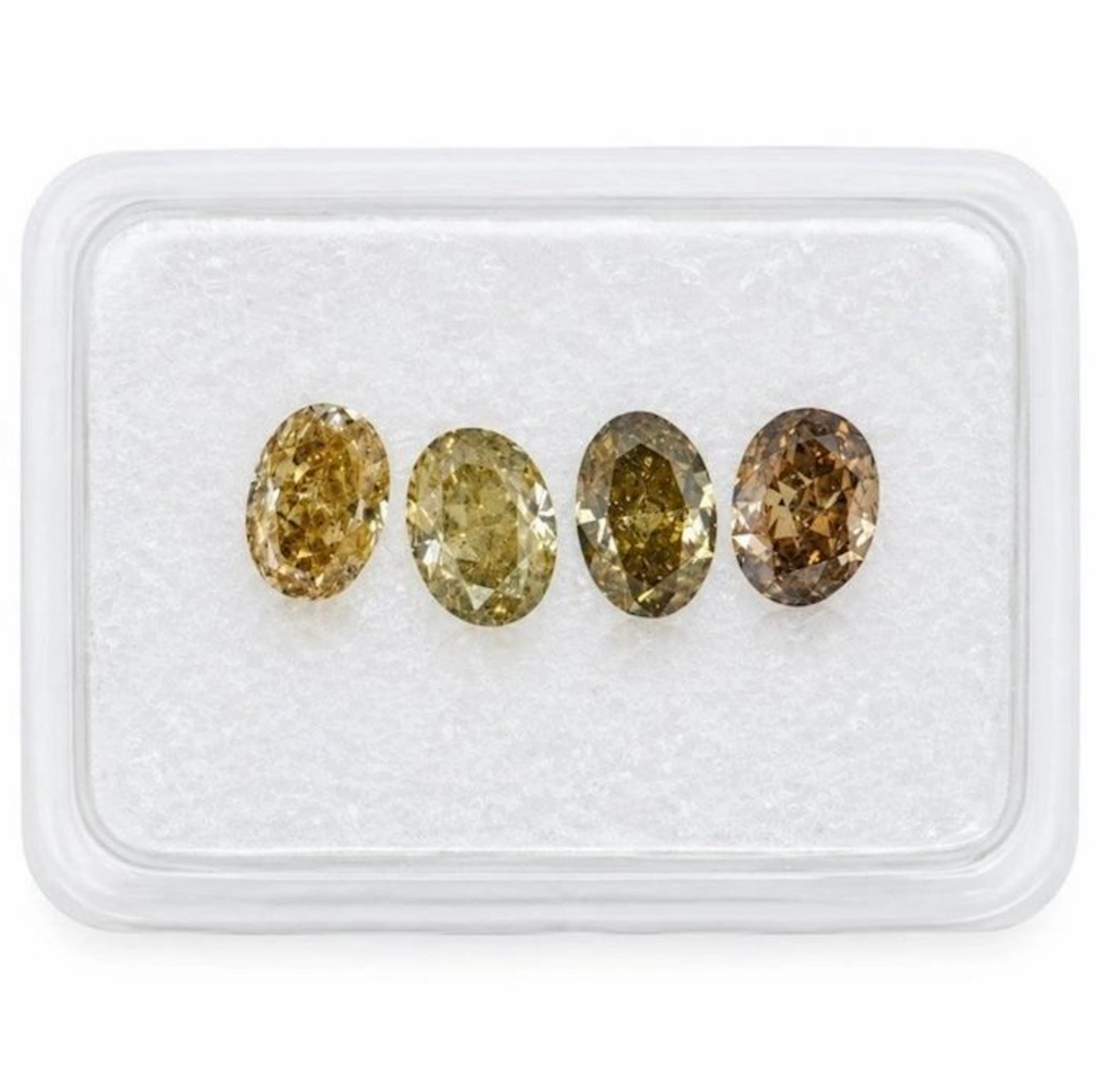 No reserve price - 4 pcs Diamond (Natural) - 0.83 ct - Oval - I1