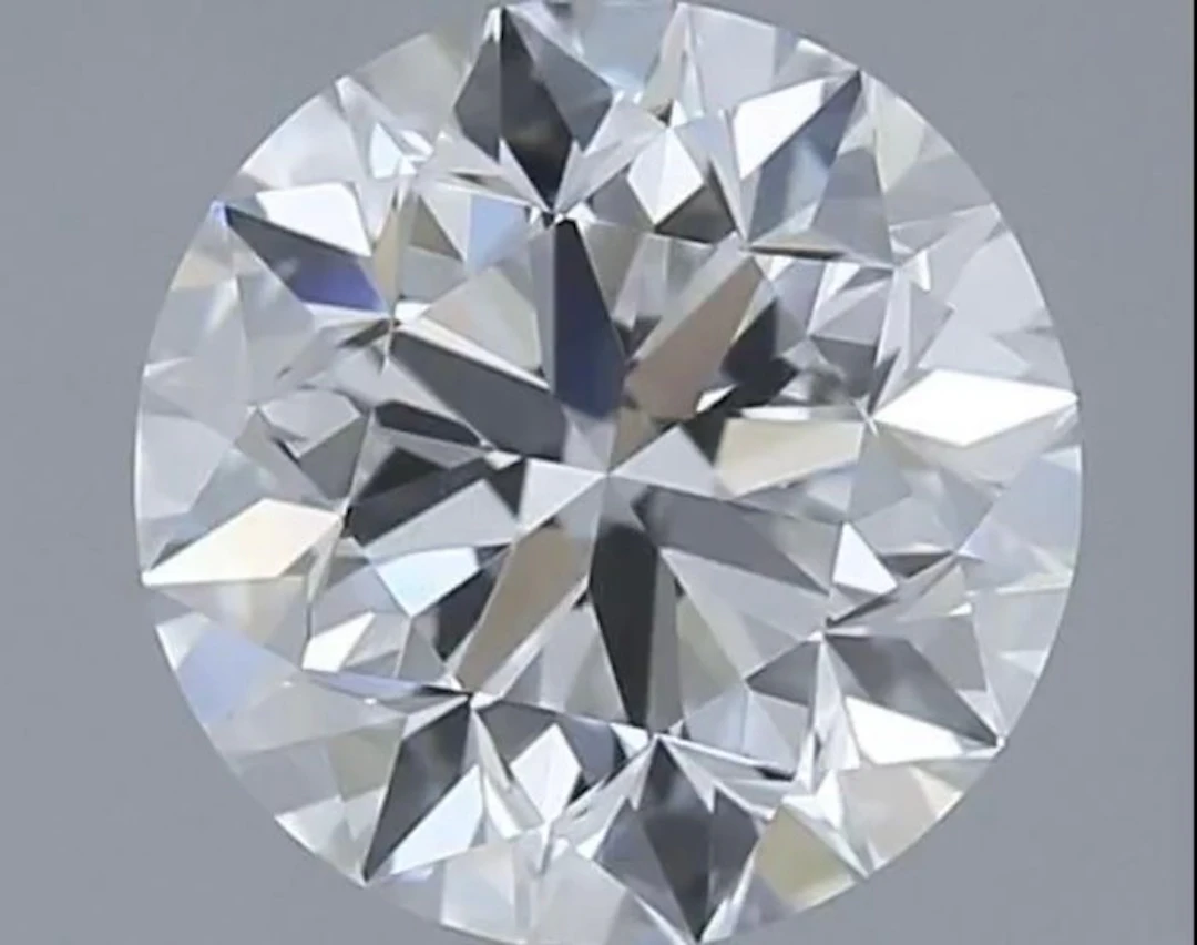 1 pcs Diamond (Natural) - 0.50 ct - Round - D...