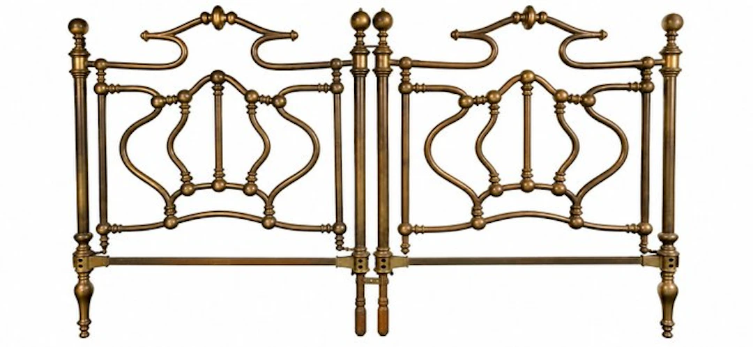 Bed - Brass - Neapolitan of the 1800s