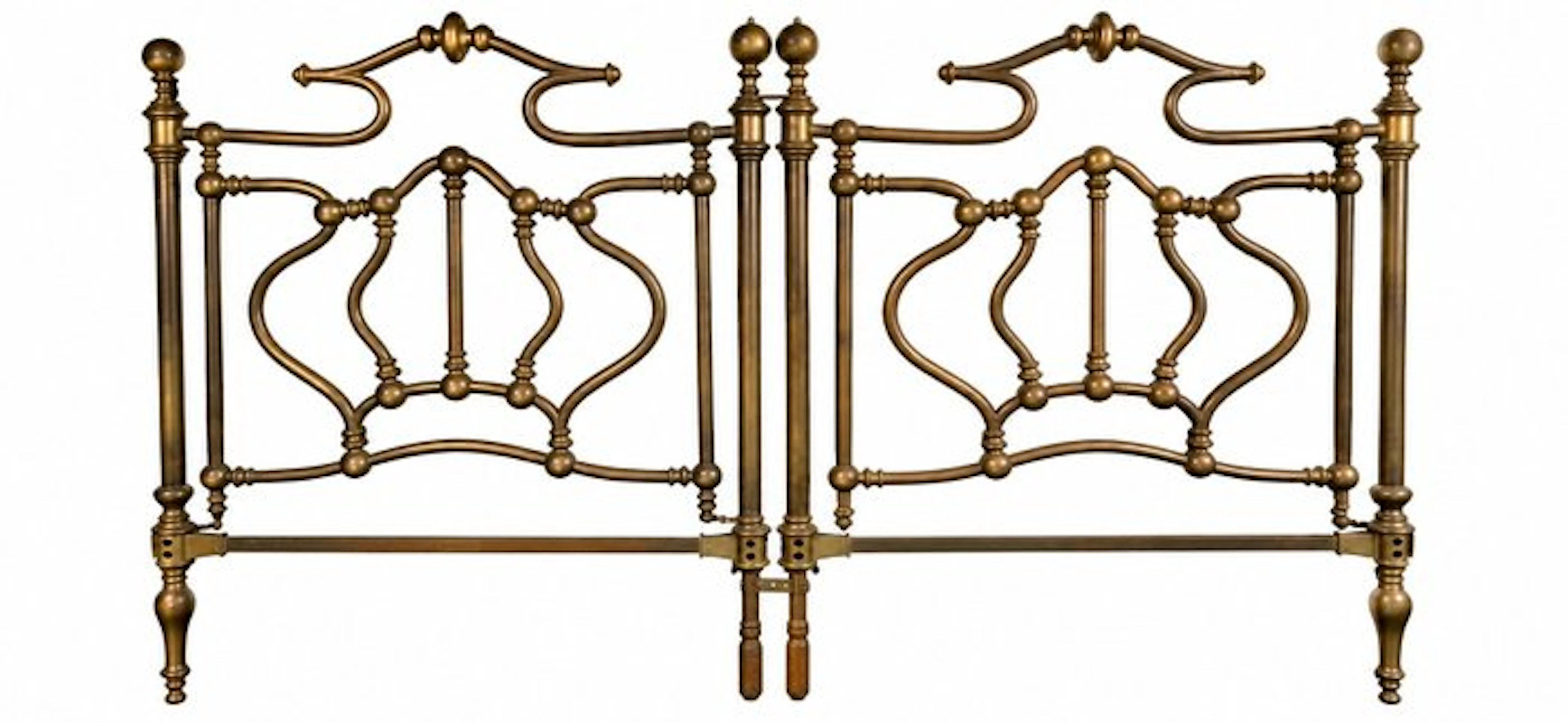 Bed - Brass - Neapolitan of the 1800s