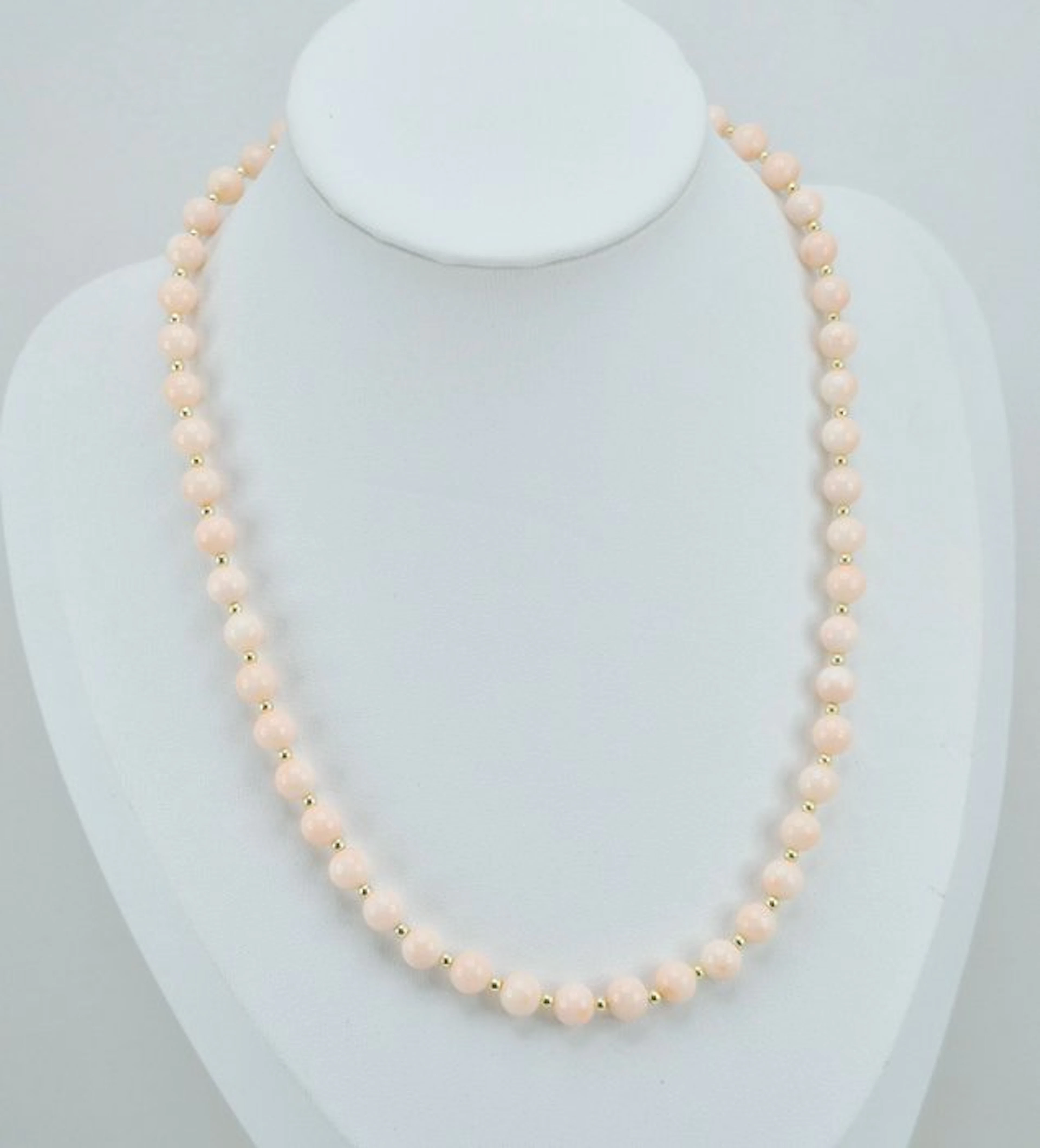 Coral - Silver, Gold-plated - Necklace - PINK CORAL
