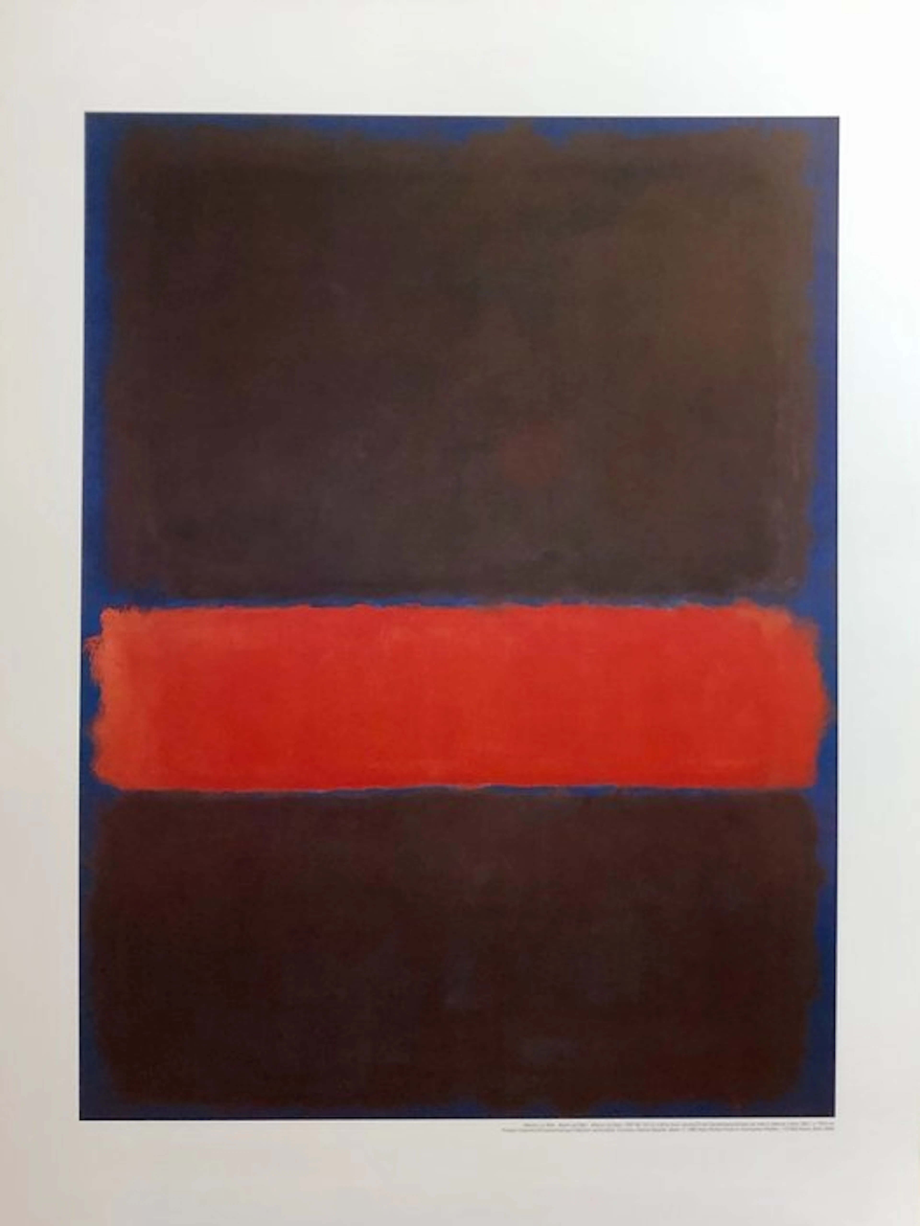 Mark Rothko (after) - "Maroon on Blue" - 1990s