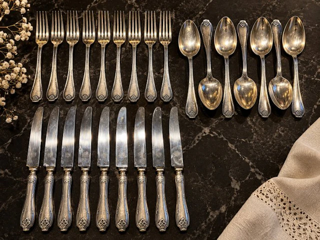 Orfevrerie Wiskemann - Cutlery set (27) - Silverplated, Steel