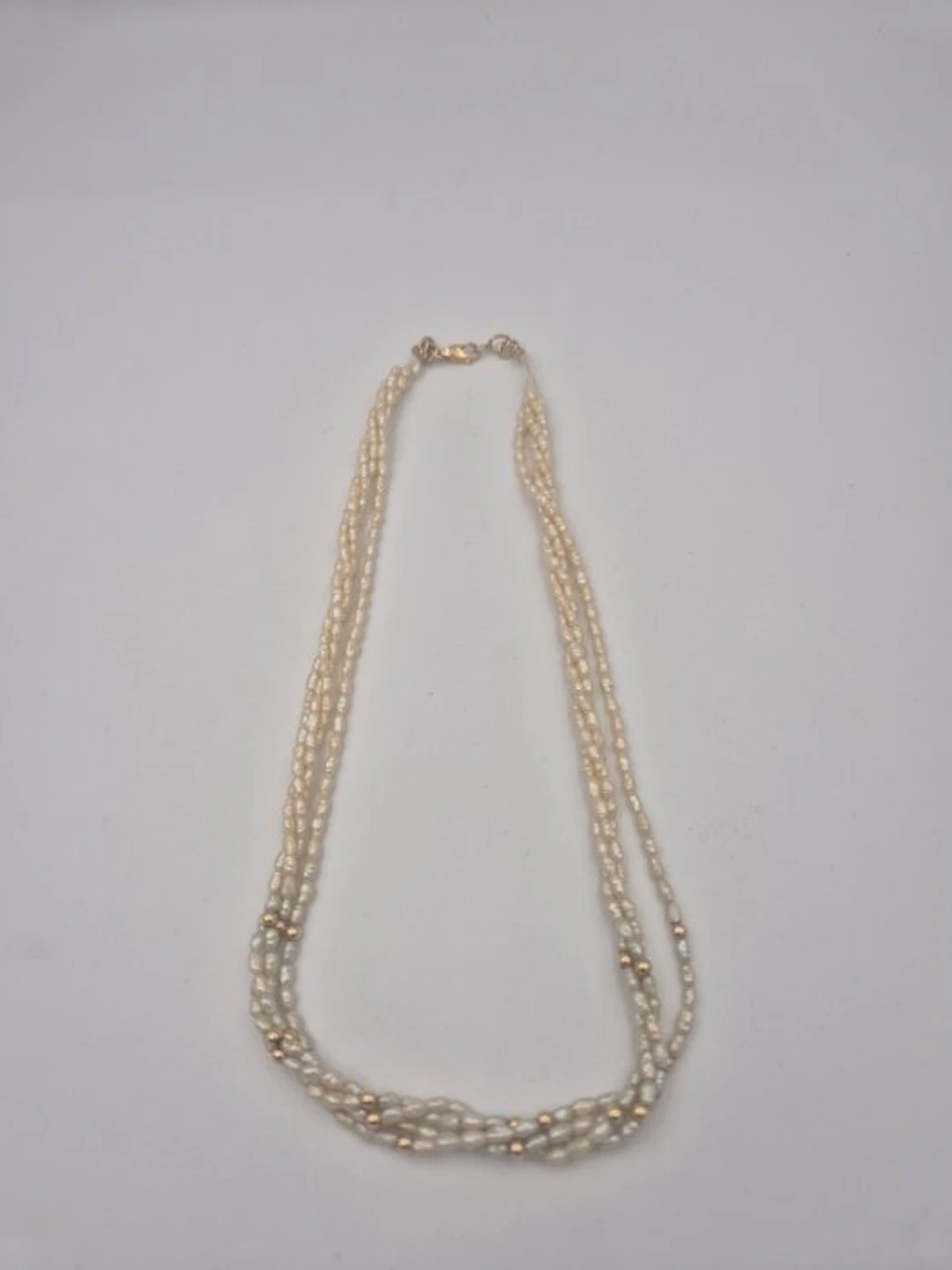 No reserve price - Chain - 14 kt. Yellow gold Pearl - Freshwater pearl necklace