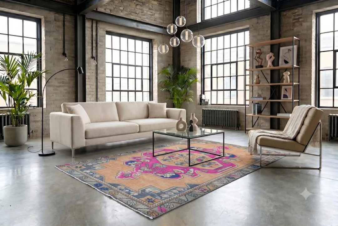 Vintage Usak - Rug - 240 cm - 125 cm - with certificate