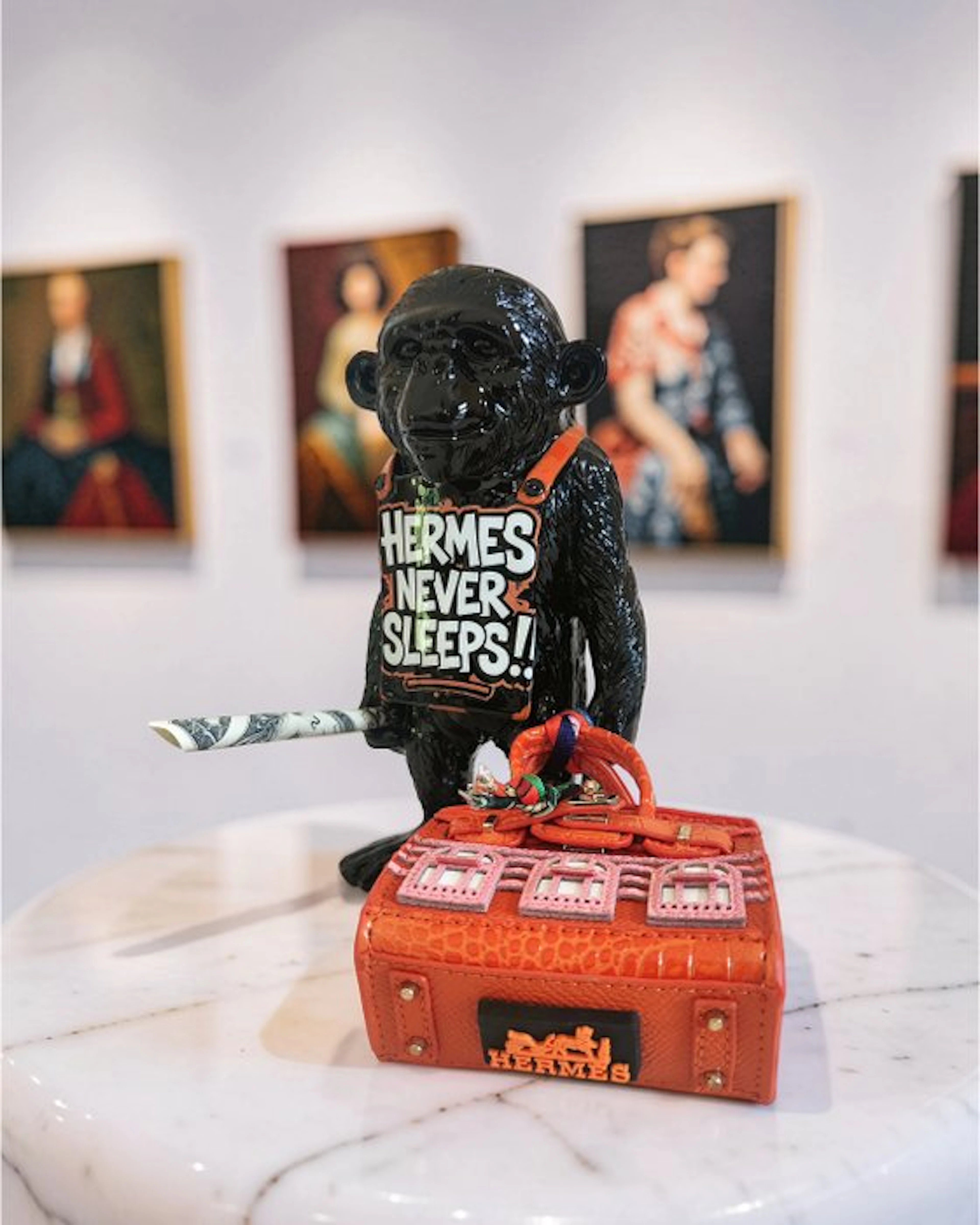 Lyssandre Saint York - Banksy hommage série Monkey "...