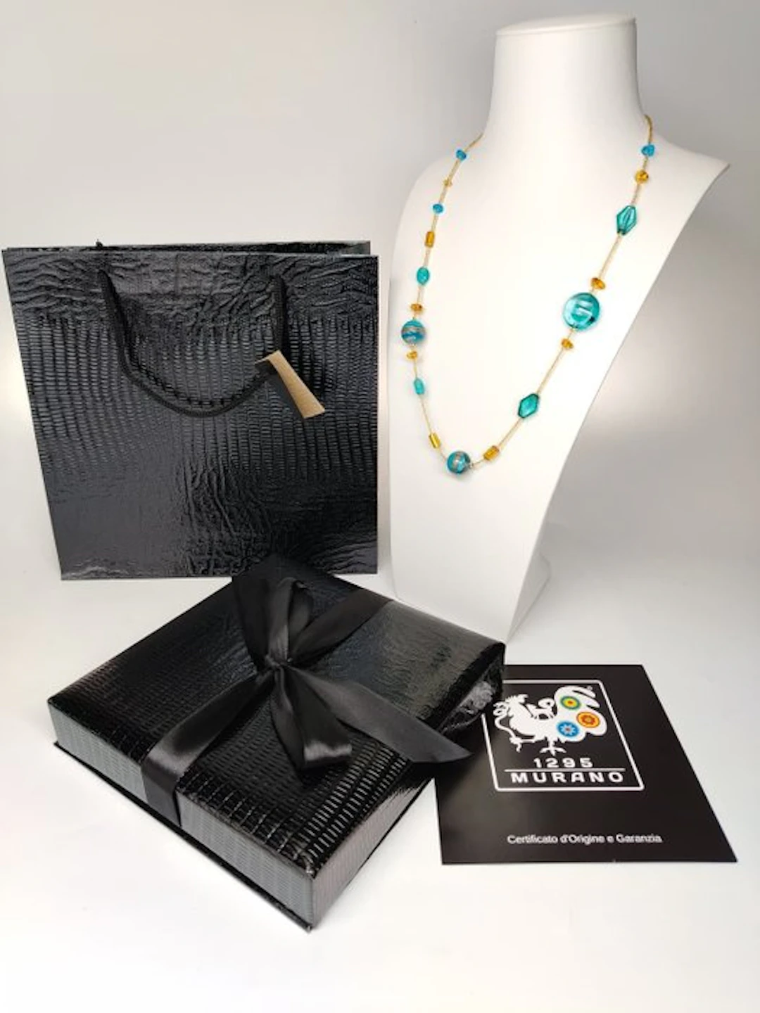 necklace - Necklace - 24 kt gold Murano necklace