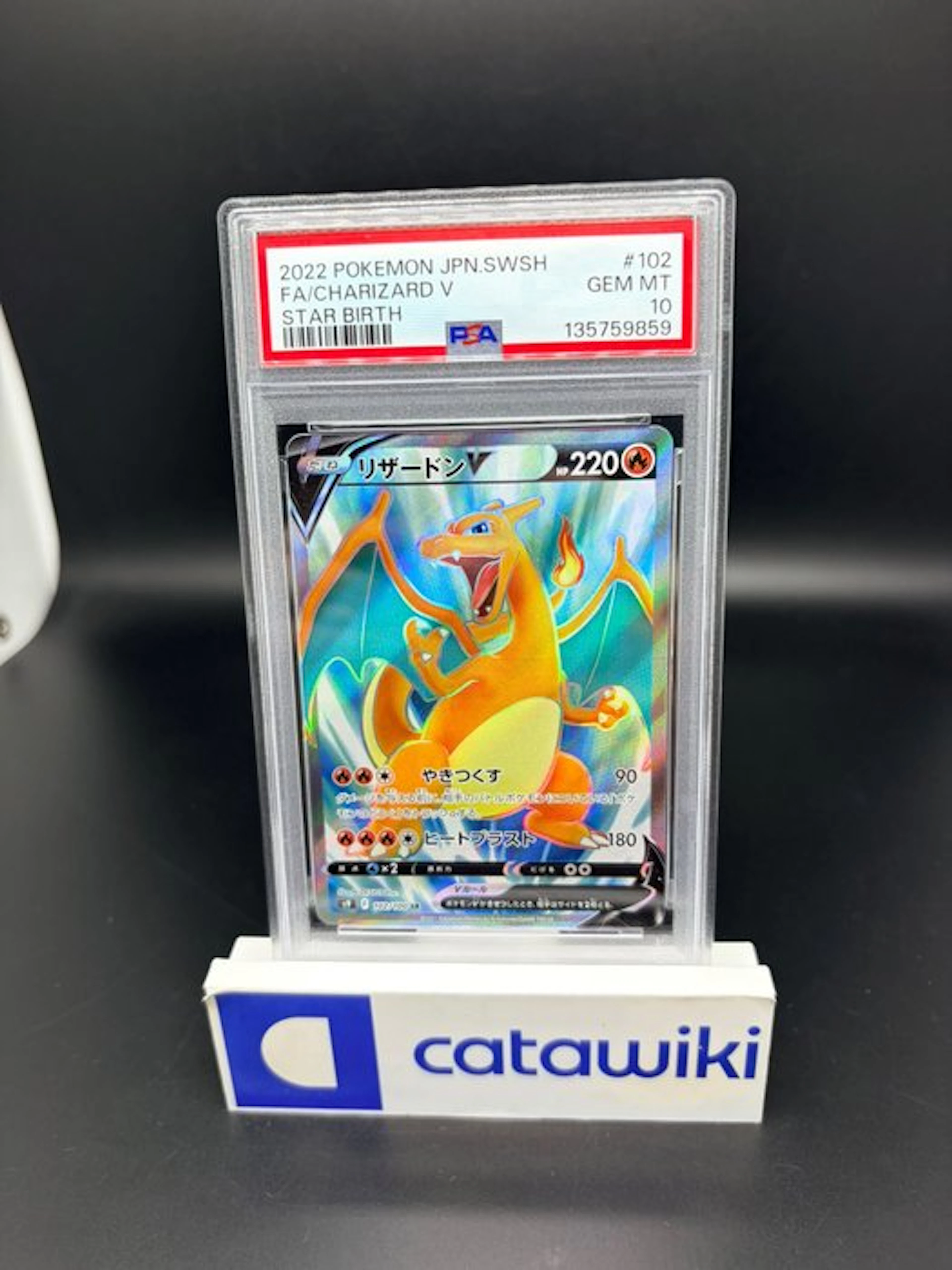 Pokémon - 1 Graded card - Charizard V - 102/100 - PSA 10...