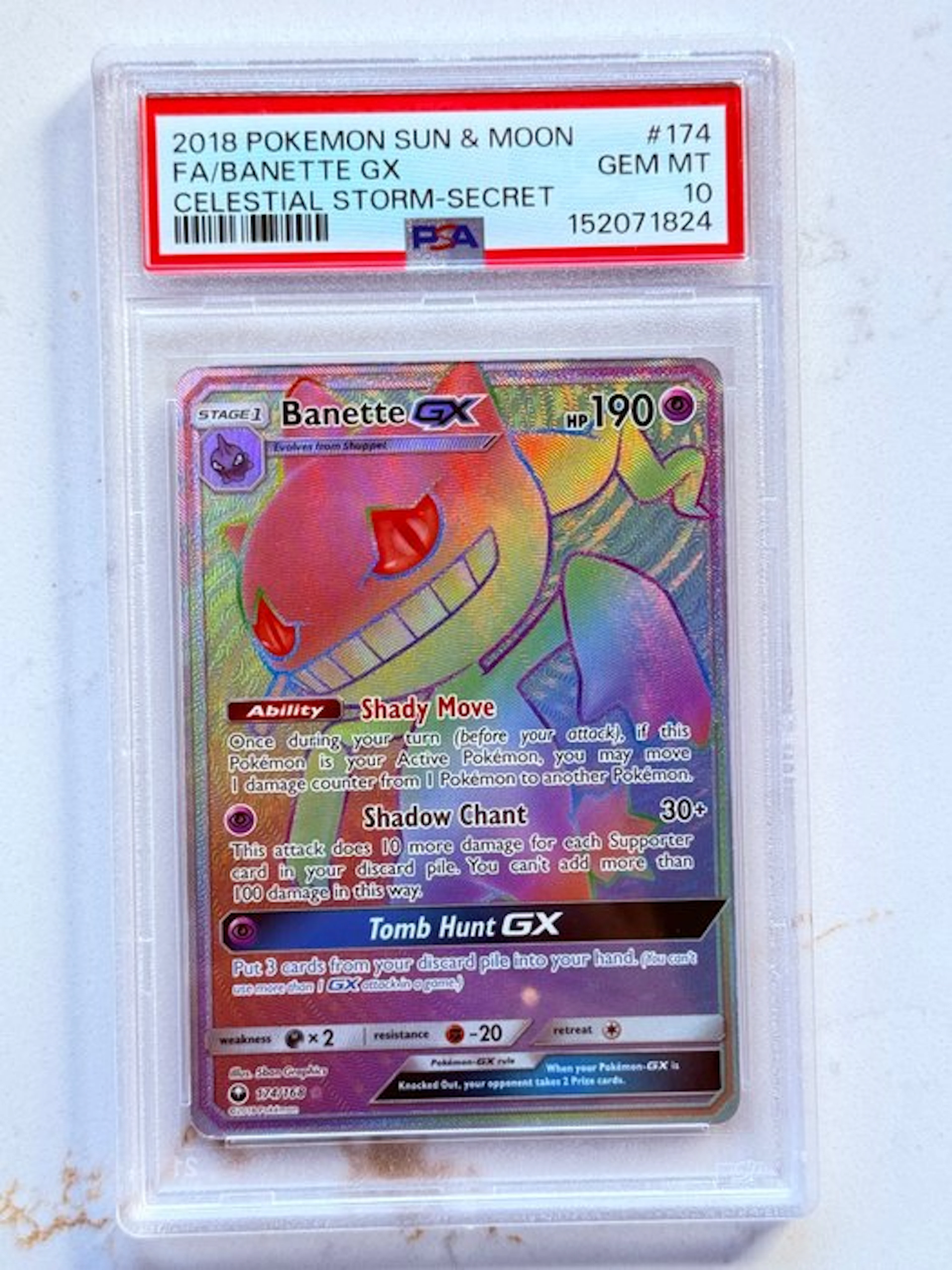 Pokémon - 1 Graded card - Banette #174 Full art