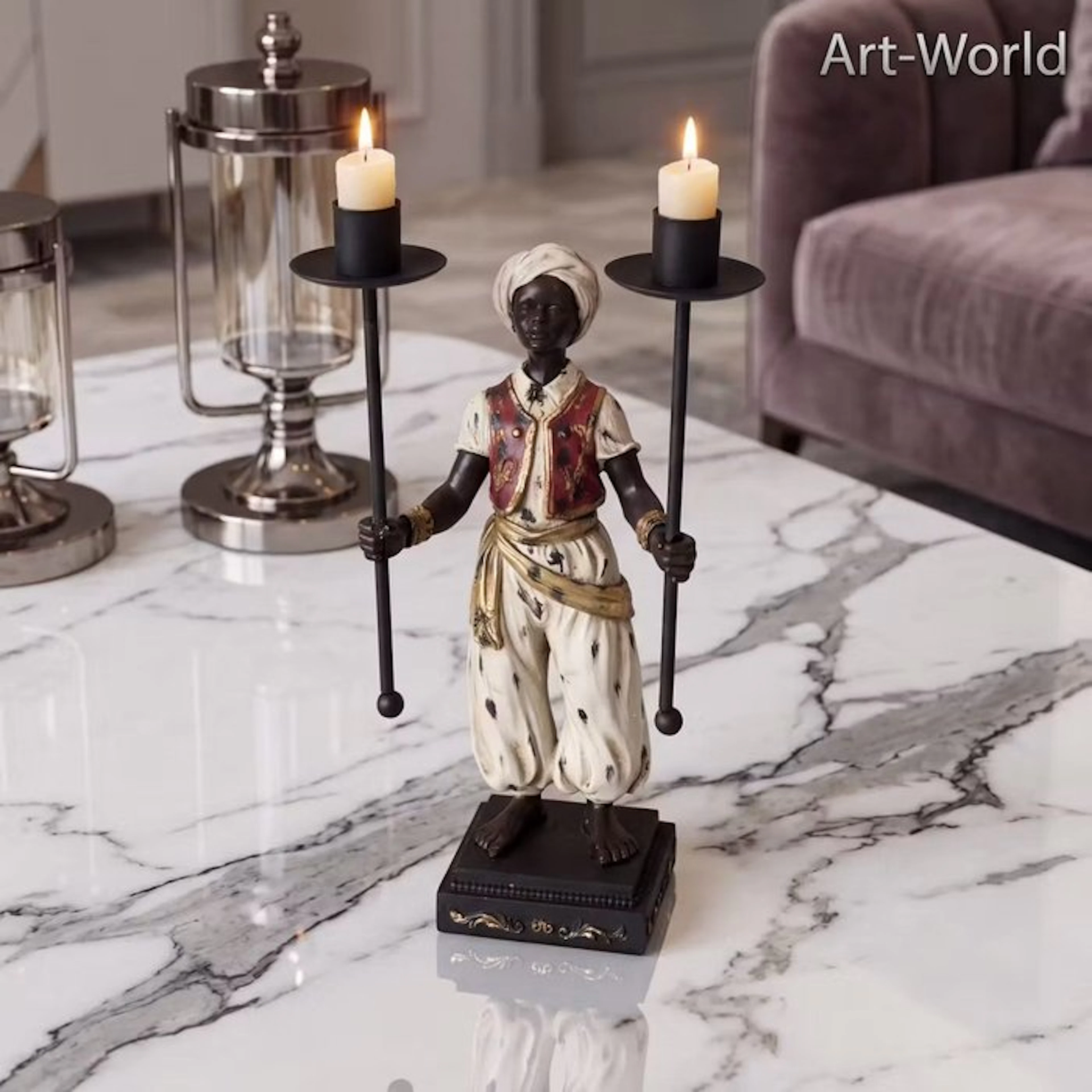 Candleholder - Resin - Vassal
