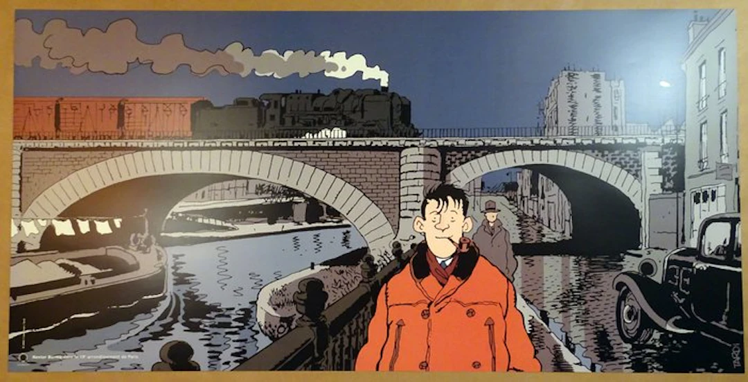 Tardi, Jacques - 1 Offset Print - Nestor Burma - 19éme...