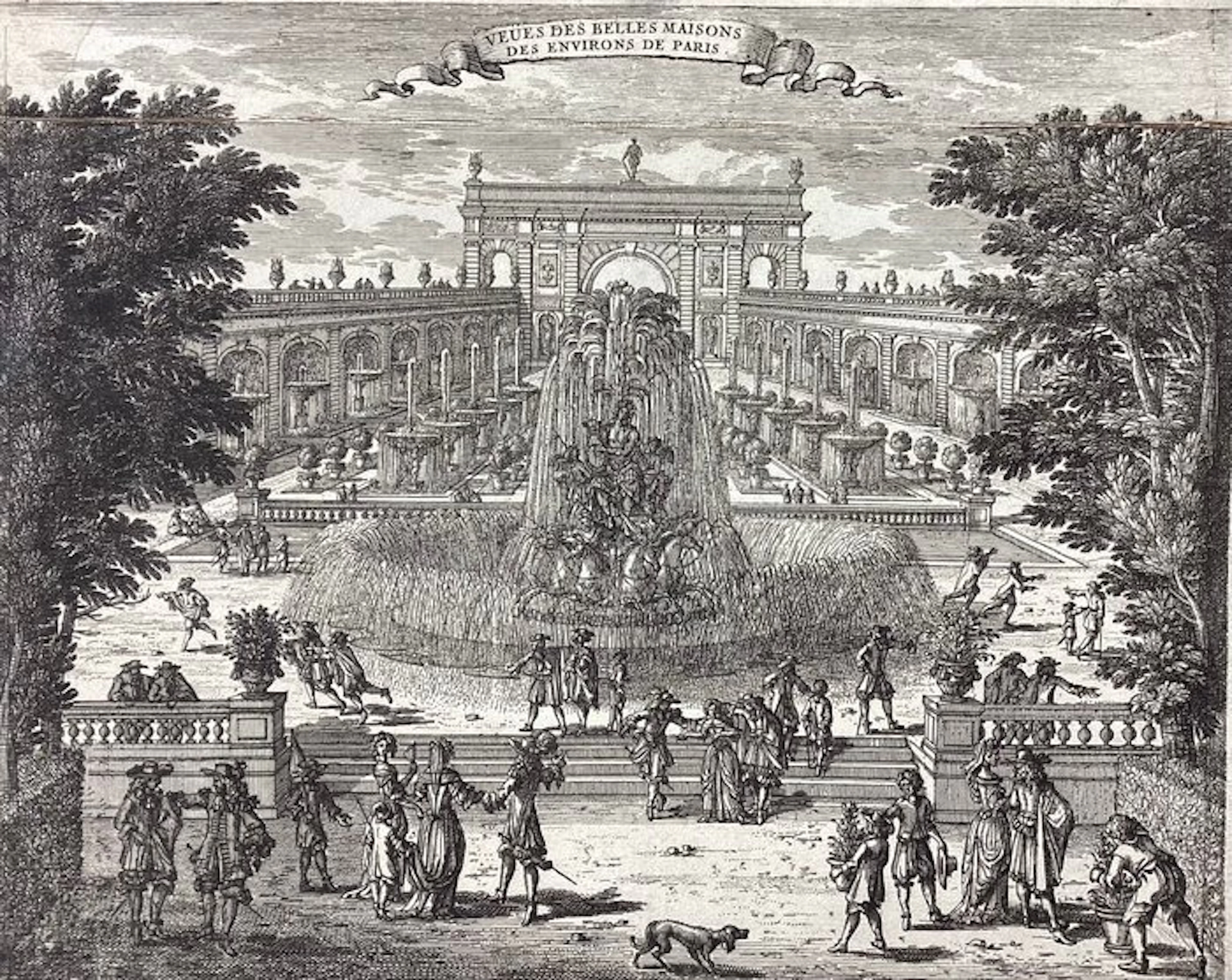 Adam Perelle (1640-1695) - Vue des belles maisons des environs de Paris