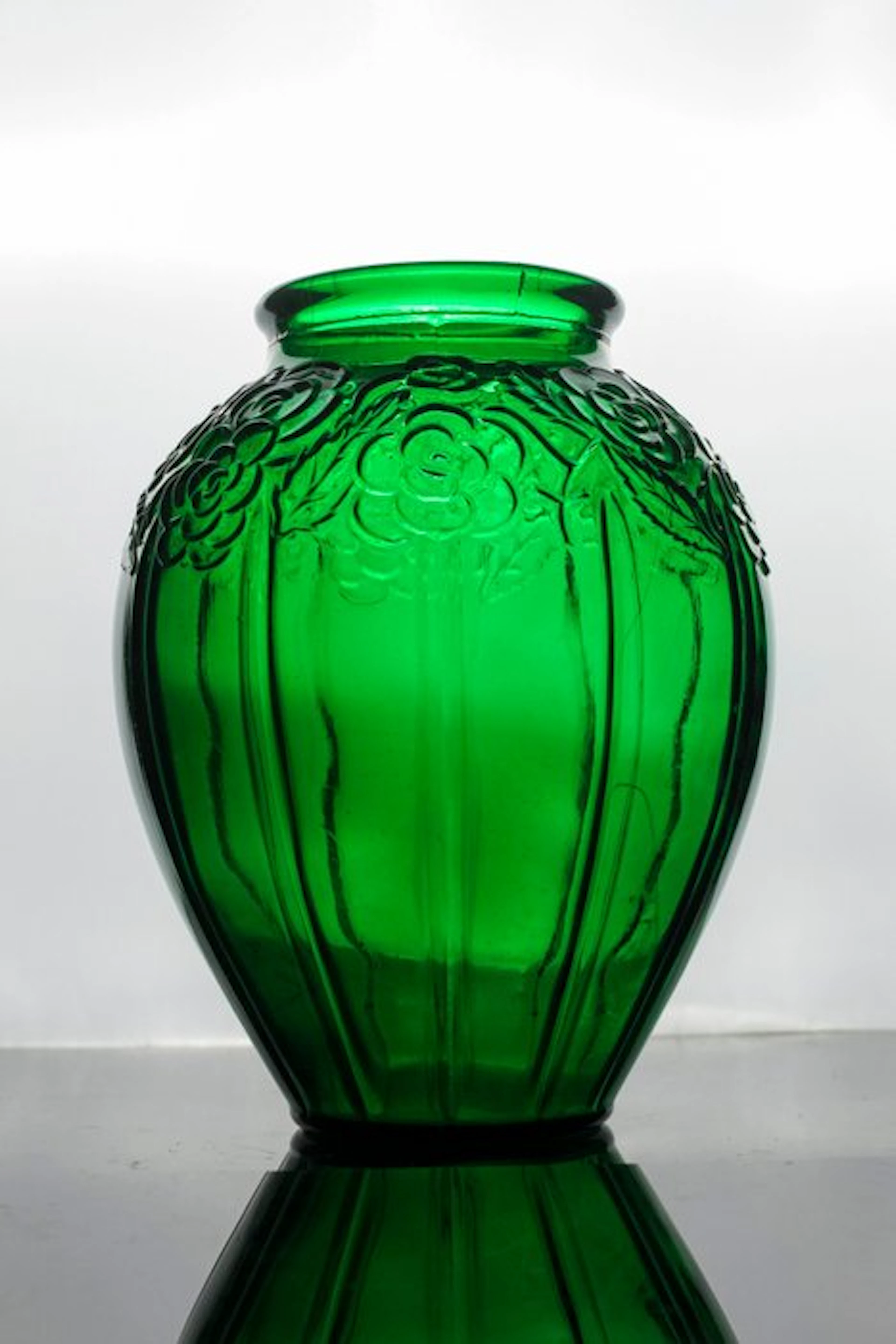 Niemen - Julius Stolle - Vase - Glass - Grote Niemen vaas