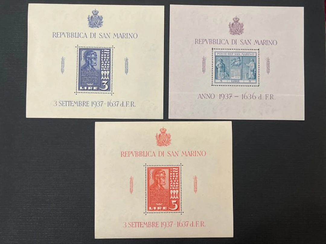 San Marino - A selection of San Marino stamps