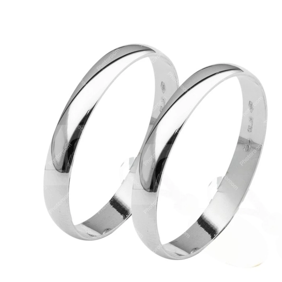 Wedding ring - 18 kt. Yellow gold - Pair of 18kt wedding bands, 6.8 g