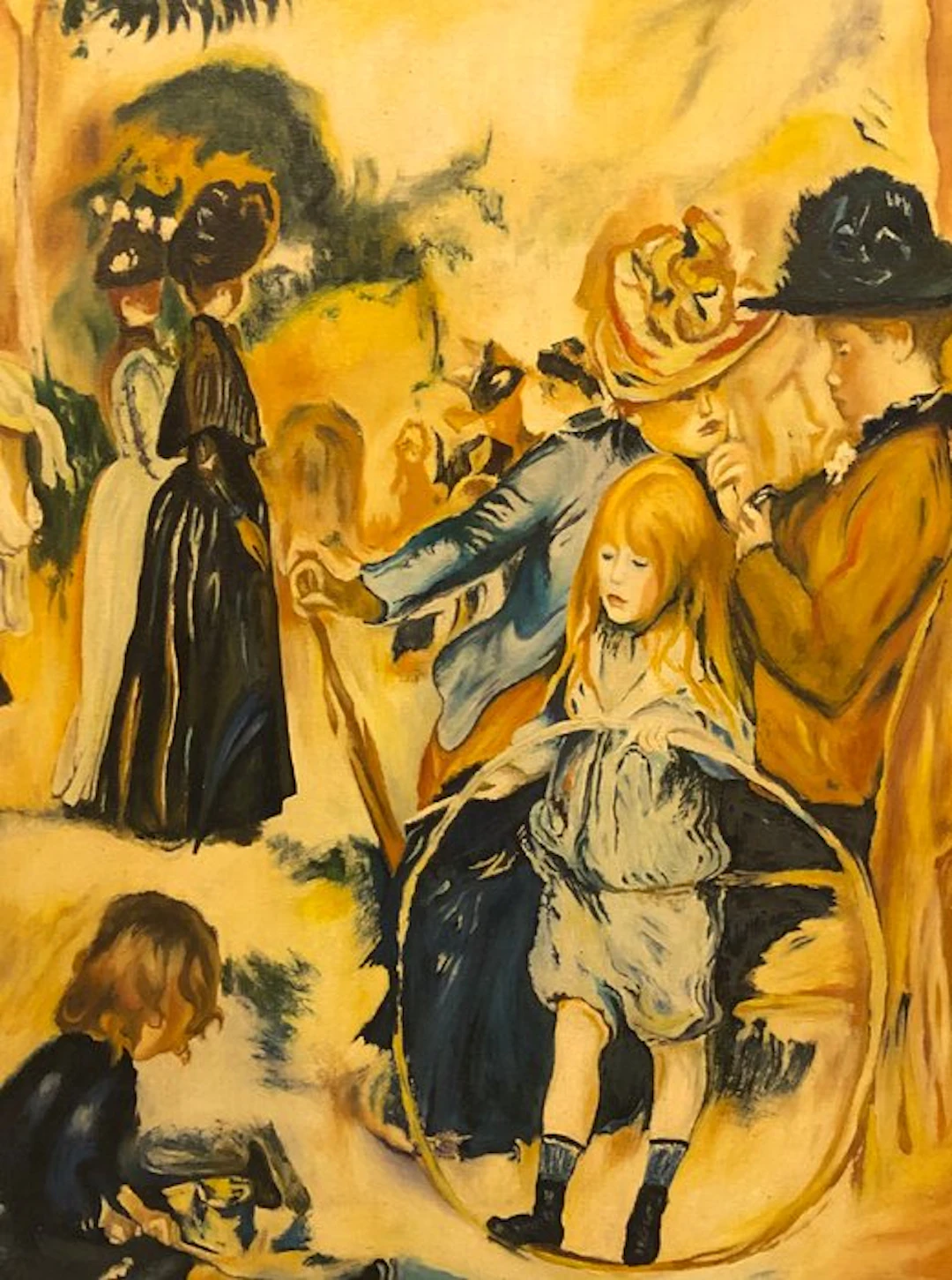 Jean Balagué (1933-2020) - "Au Jardin de Luxembourg" (D'après P. A. Renoir)