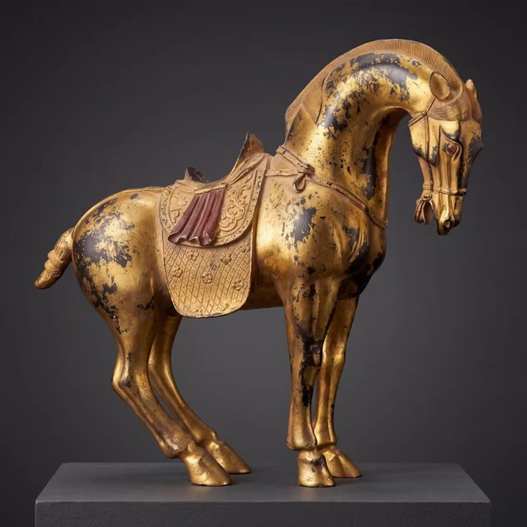 Exclusief Tang-Dynastie stijl paard 26 cm / 2.7 kg - Bronze - China