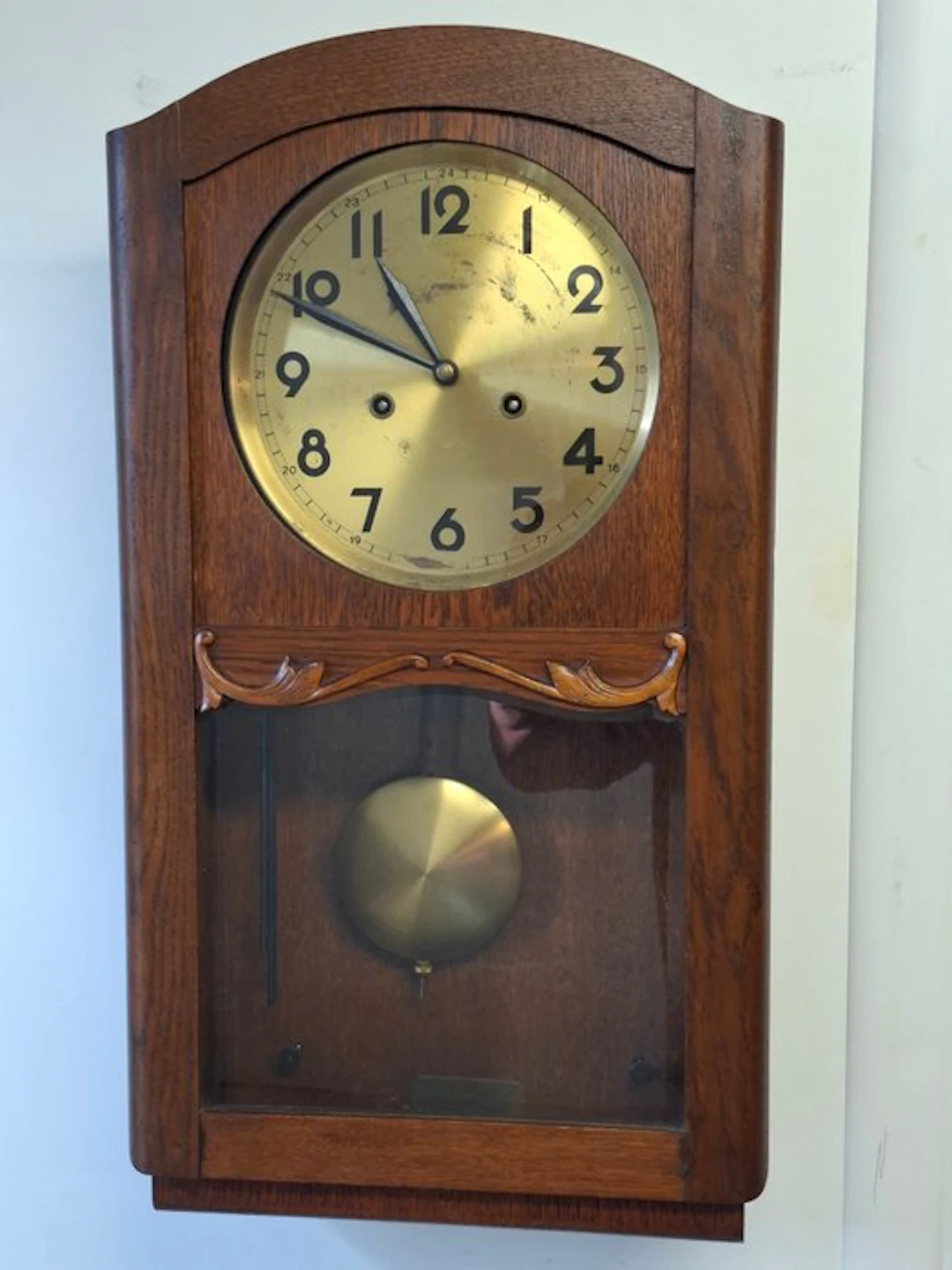 Wall clock - - Oak - 1910-1920