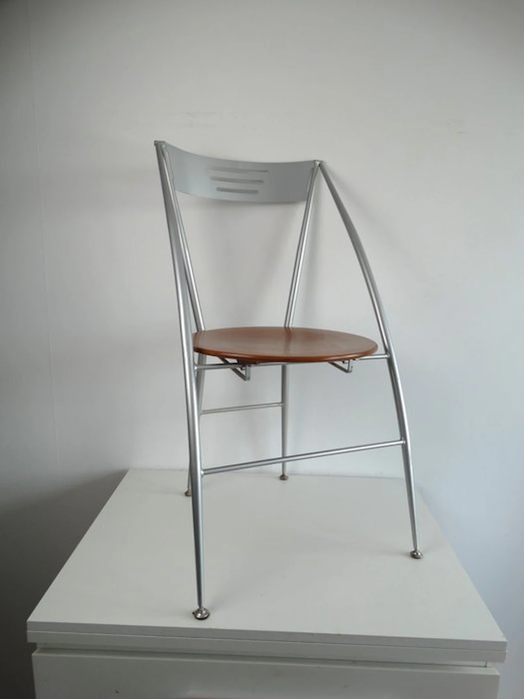 Calligaris - Folding chair - Aluminium, Wood - Post modern