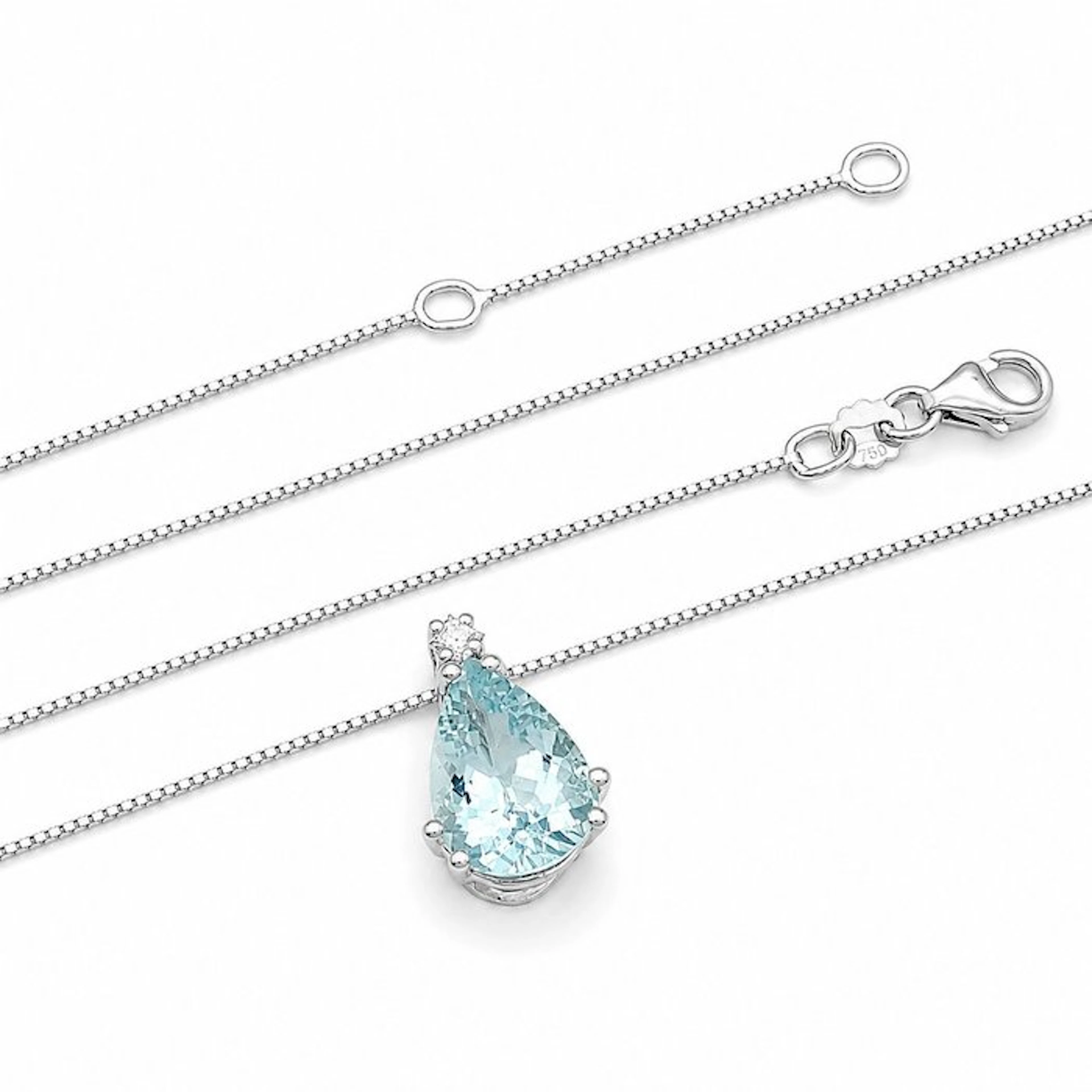 Necklace with pendant - 18 kt