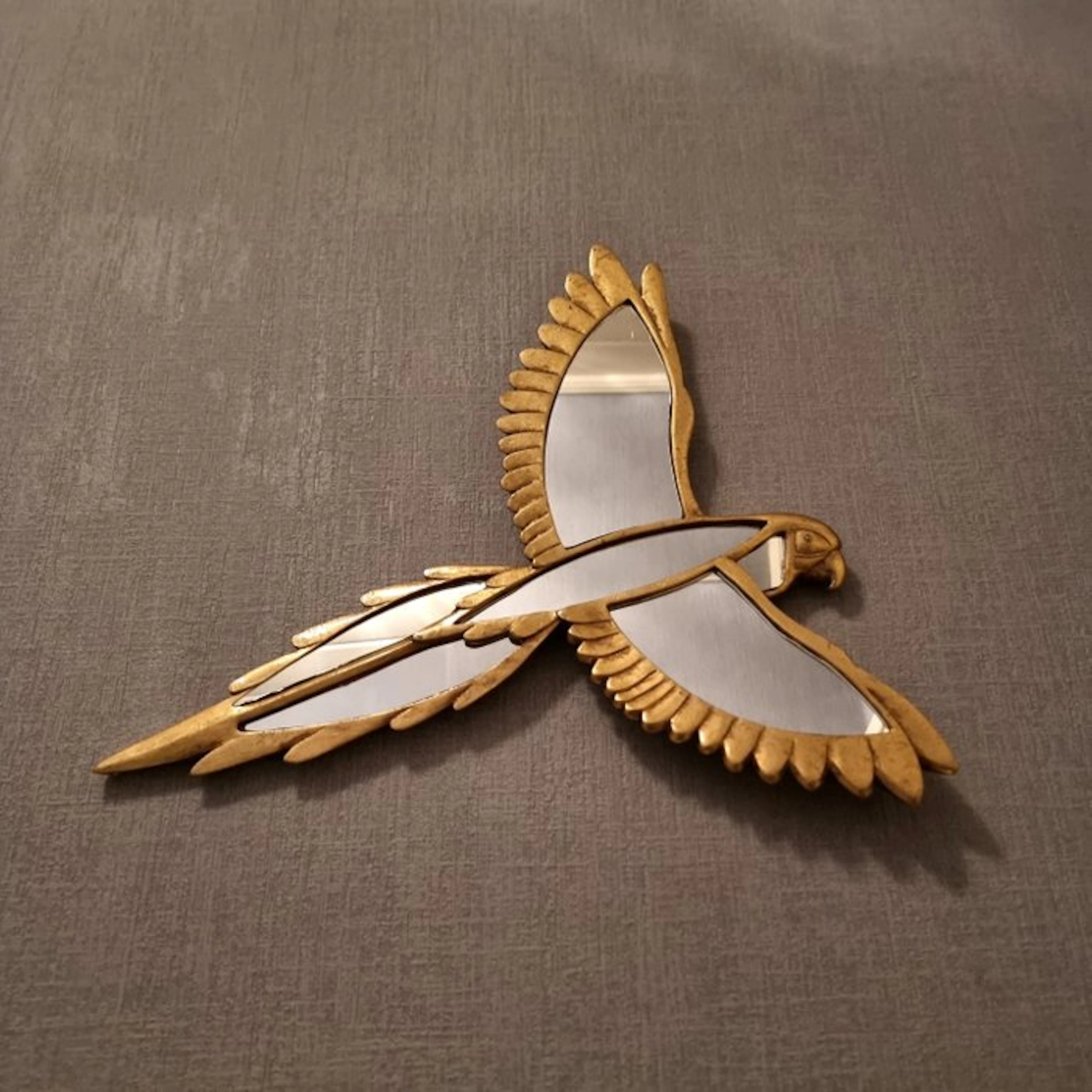 Wall mirror - Glass, Resin - Flying bird mirror