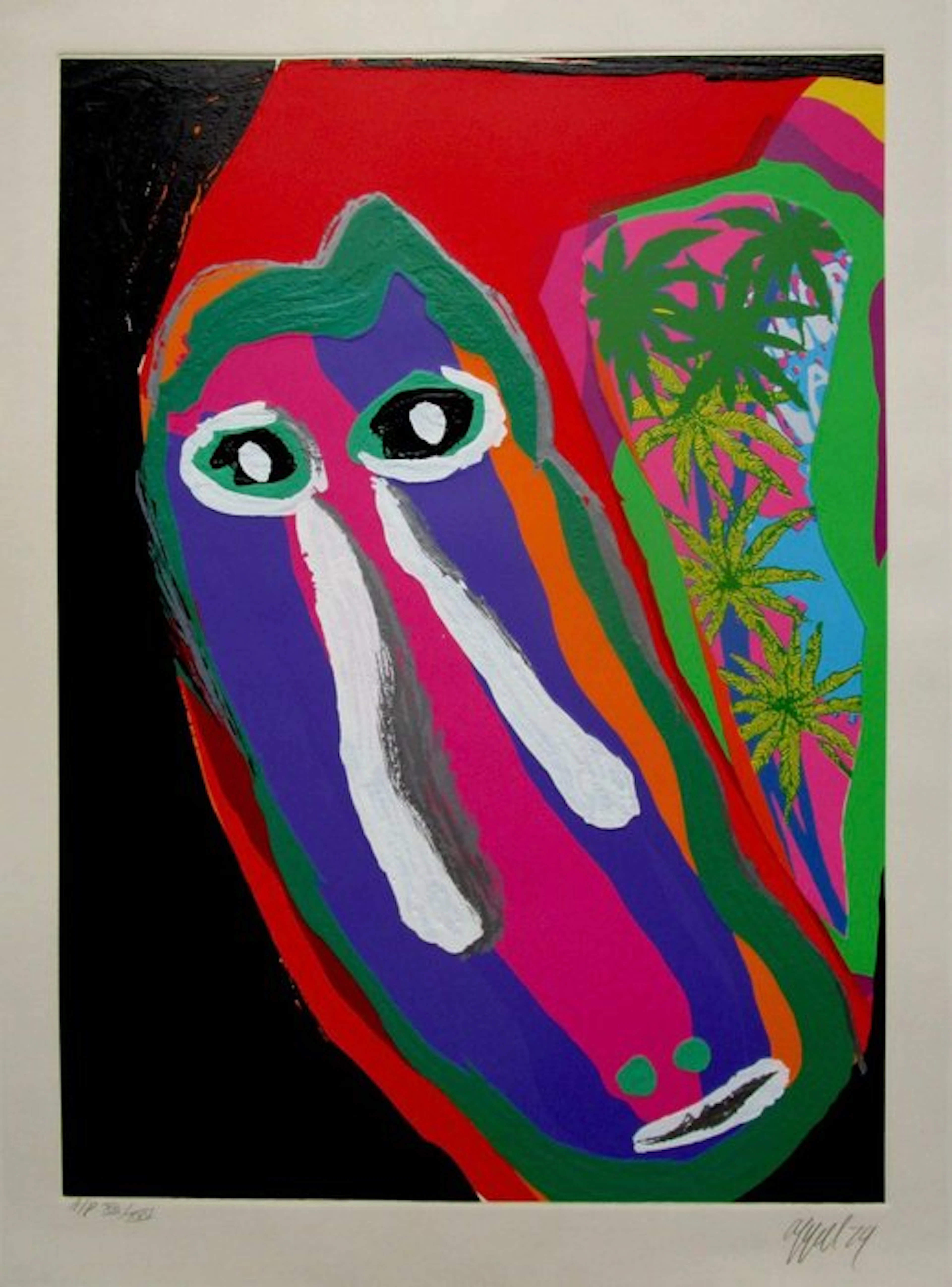 Karel Appel (1921-2006) - Lying in Red