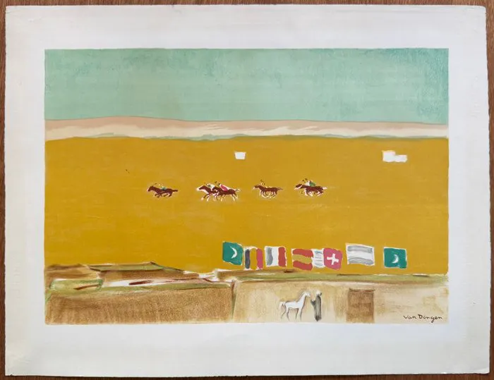 Kees Van Dongen (1877-1968) - Le Polo à Alexandrie, c. 1948