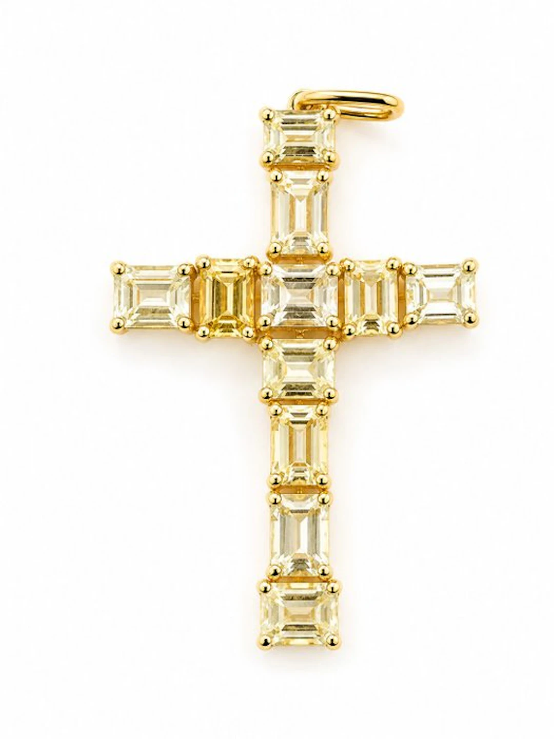 Ring - 14 kt. Yellow gold - 3.30ct. tw. Sapphire - MADE IN ITALY
